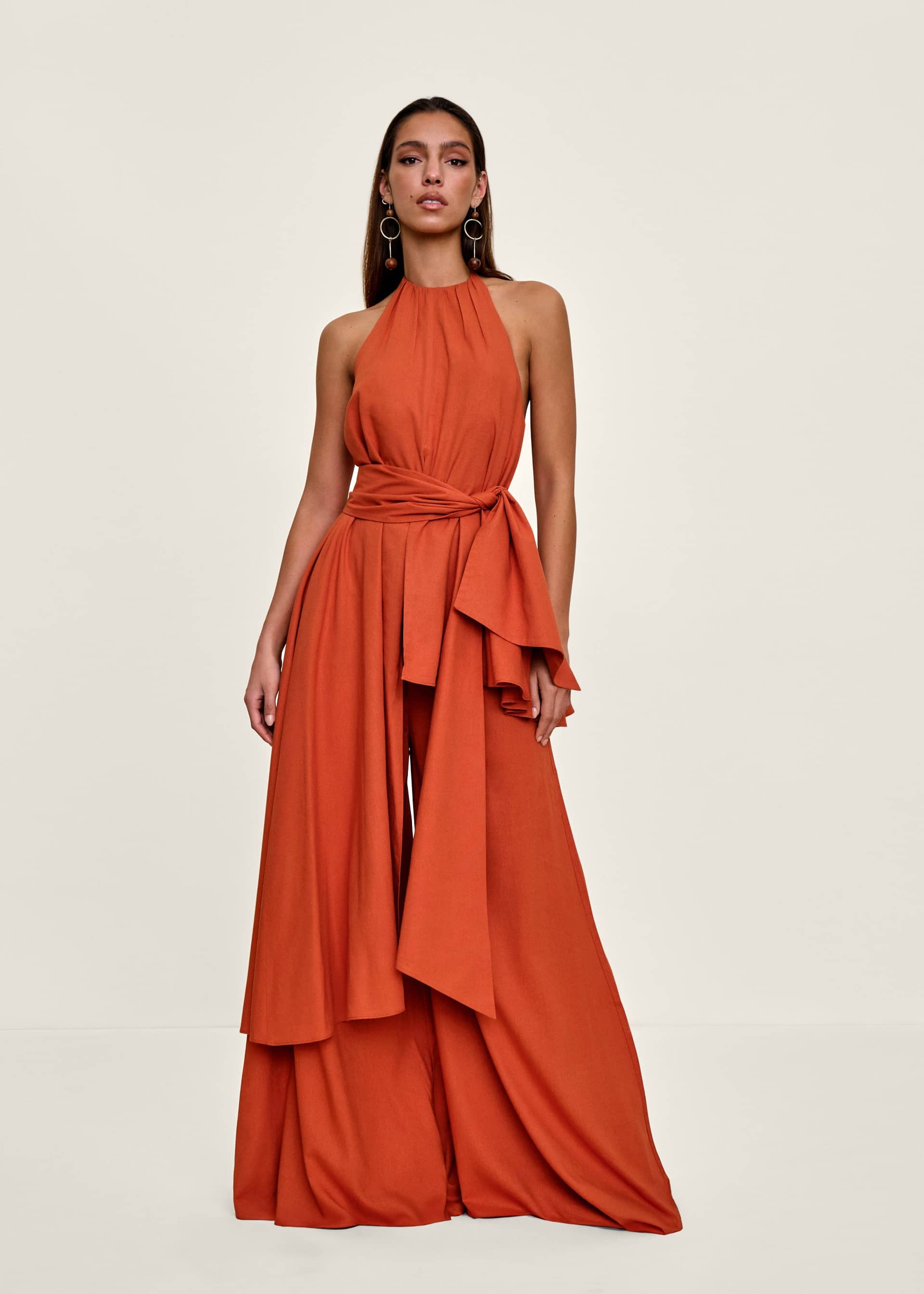 NATA PANTS - RED CORAL made by Andrea Iyamah