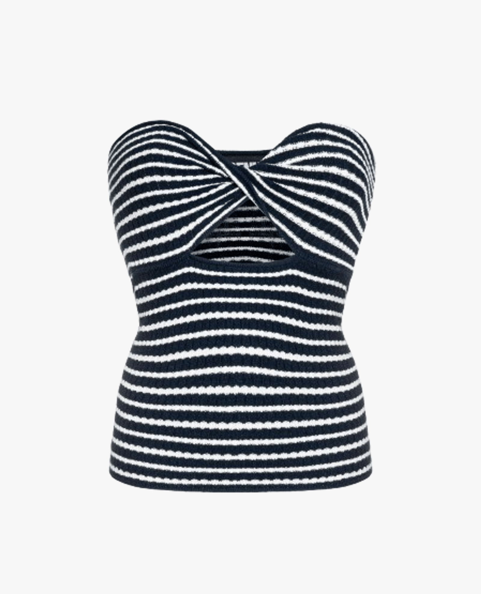 CREAM STRIPED TOP made by BENU Studio