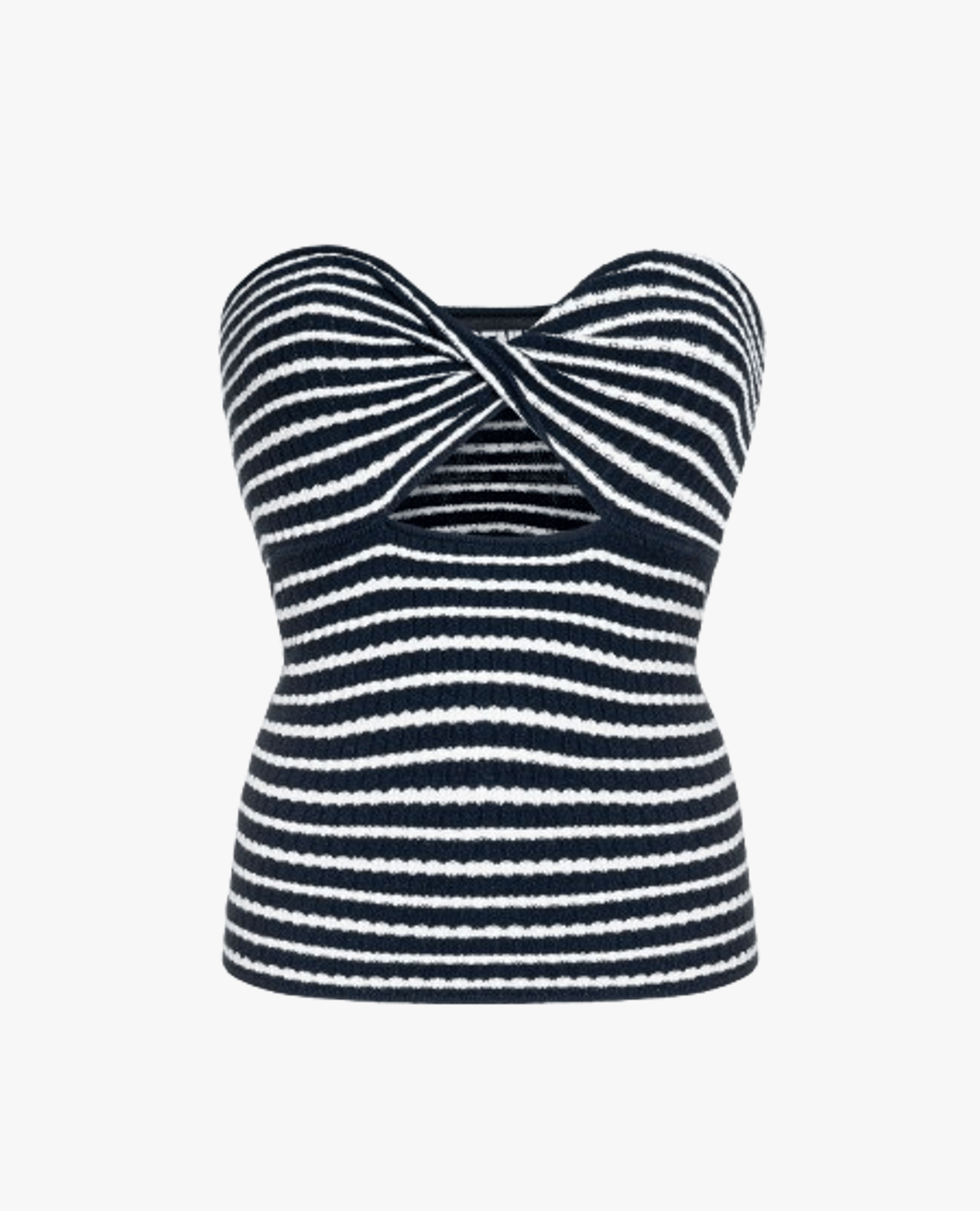 CREAM STRIPED TOP made by BENU Studio