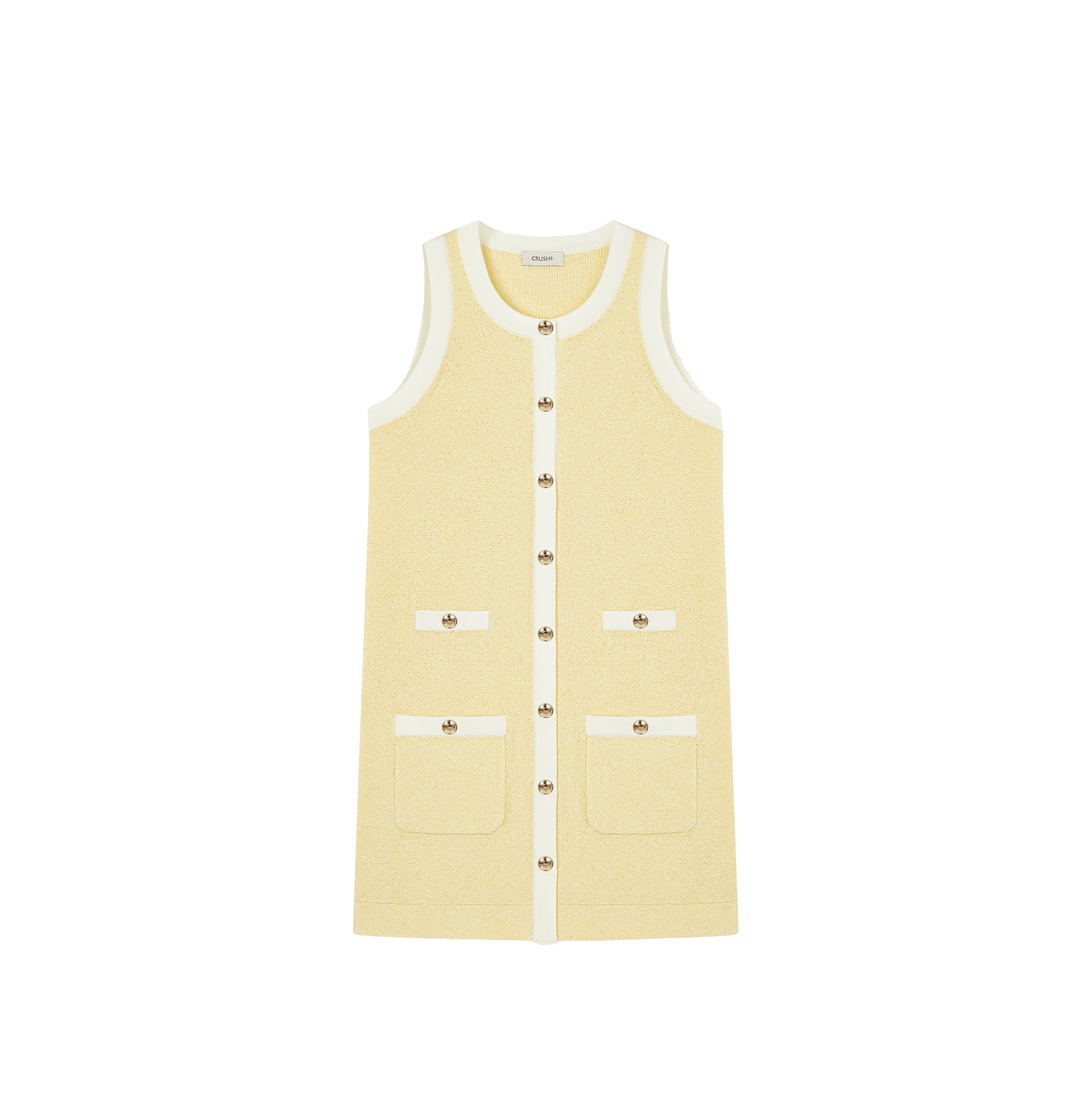 BOUCLÉ MIDI TANK DRESS made by CRUSH Collection