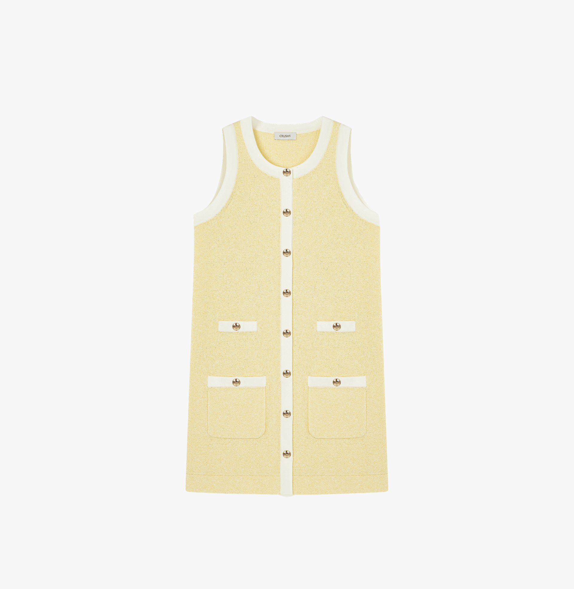 BOUCLÉ MIDI TANK DRESS made by CRUSH Collection