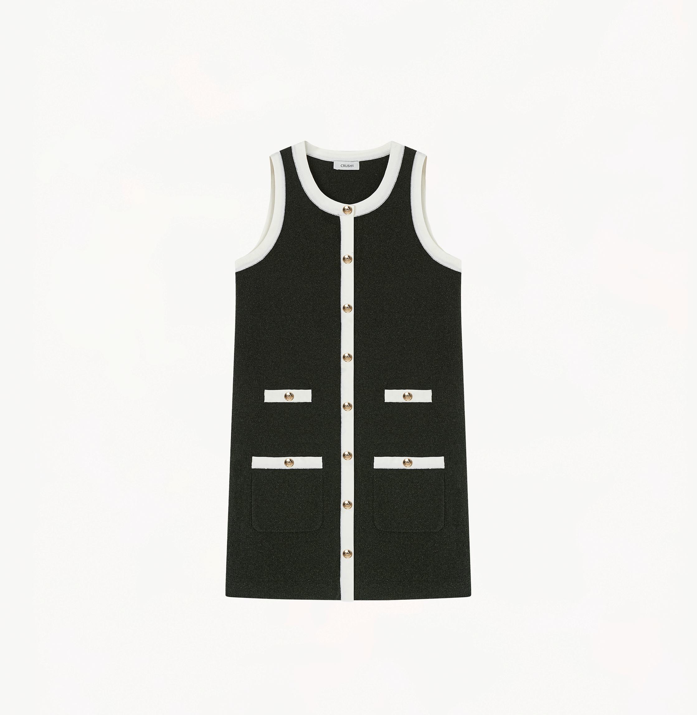 BOUCLÉ MIDI TANK DRESS made by CRUSH Collection