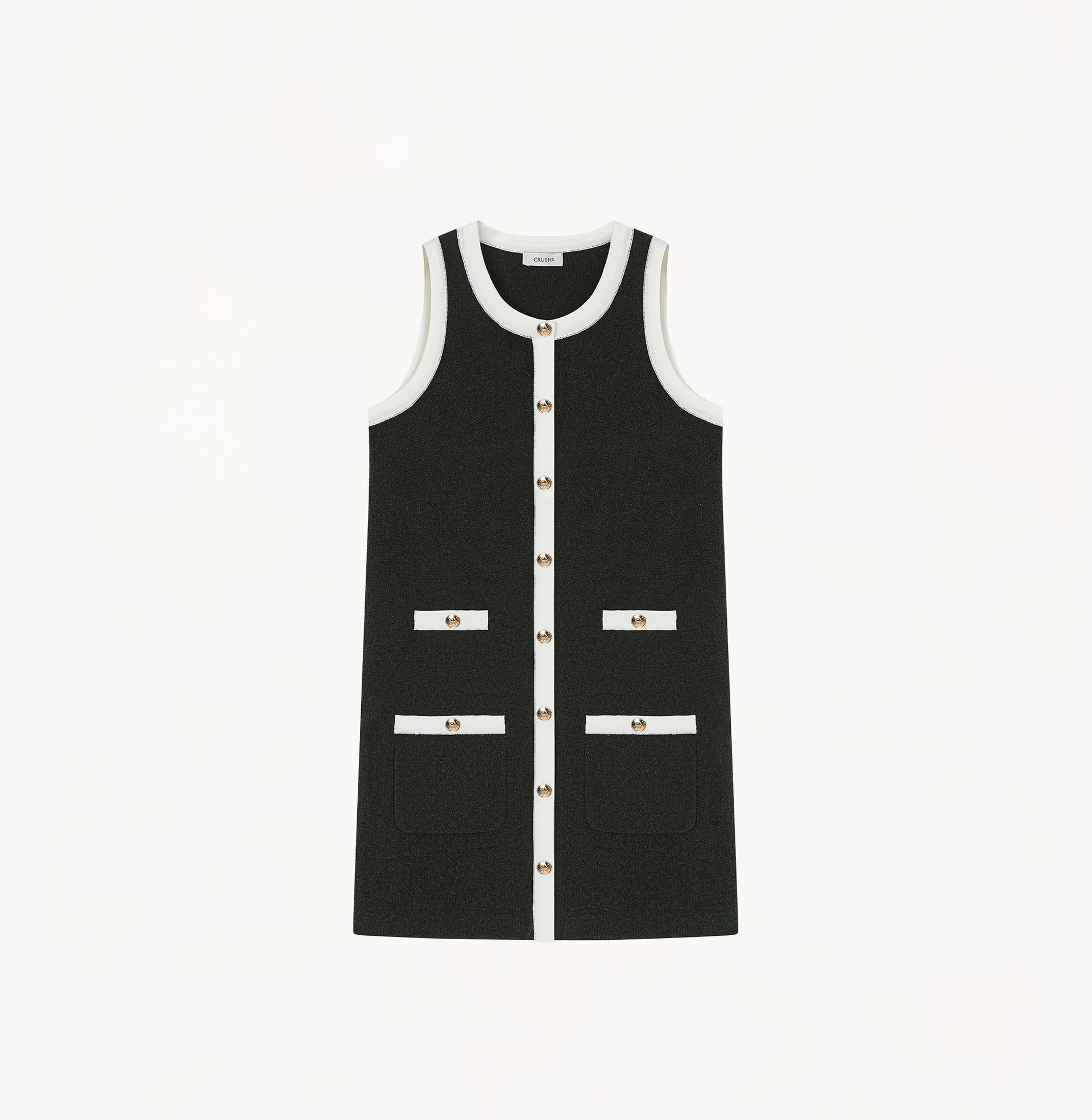 BOUCLÉ MIDI TANK DRESS made by CRUSH Collection