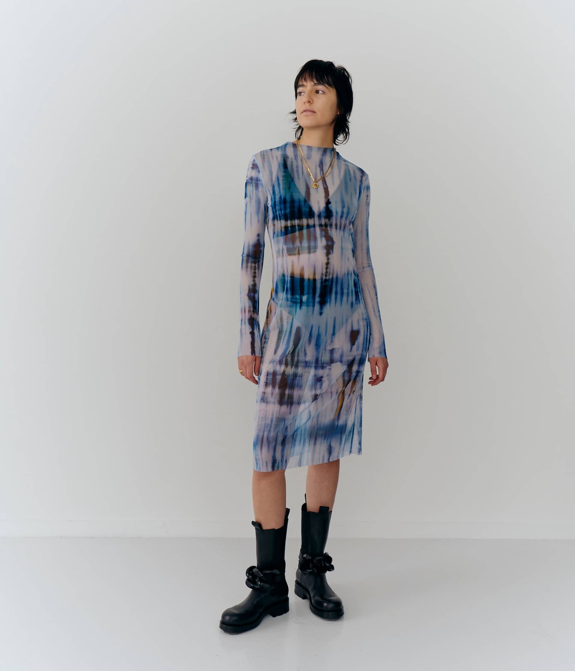 Kathy Dress - Tiedye Blue made by HERSKIND