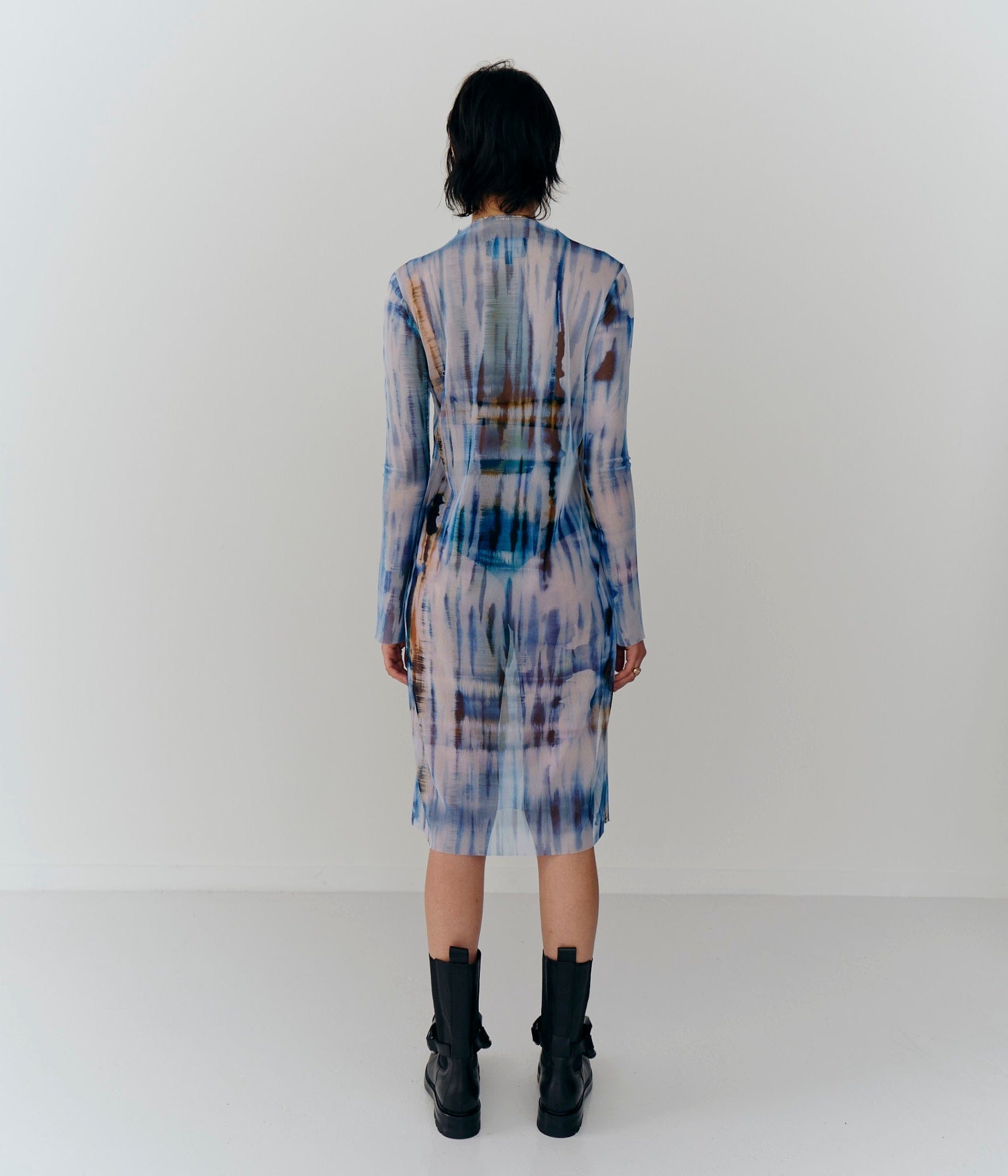 Kathy  Dress - Tiedye Blue made by HERSKIND