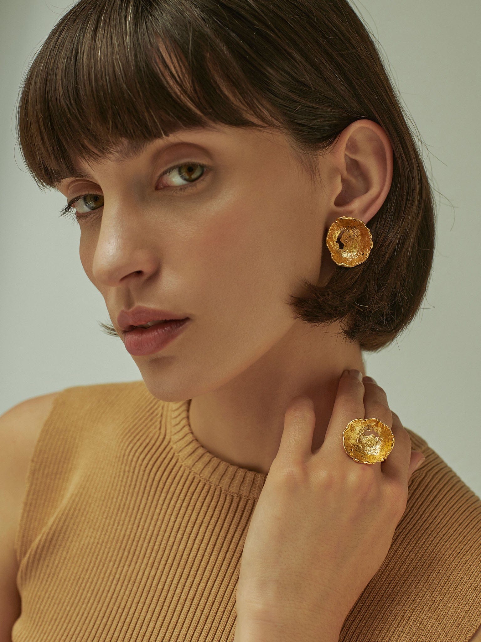 Vacation Sun Ring Gold in Gold made by Eva Remenyi