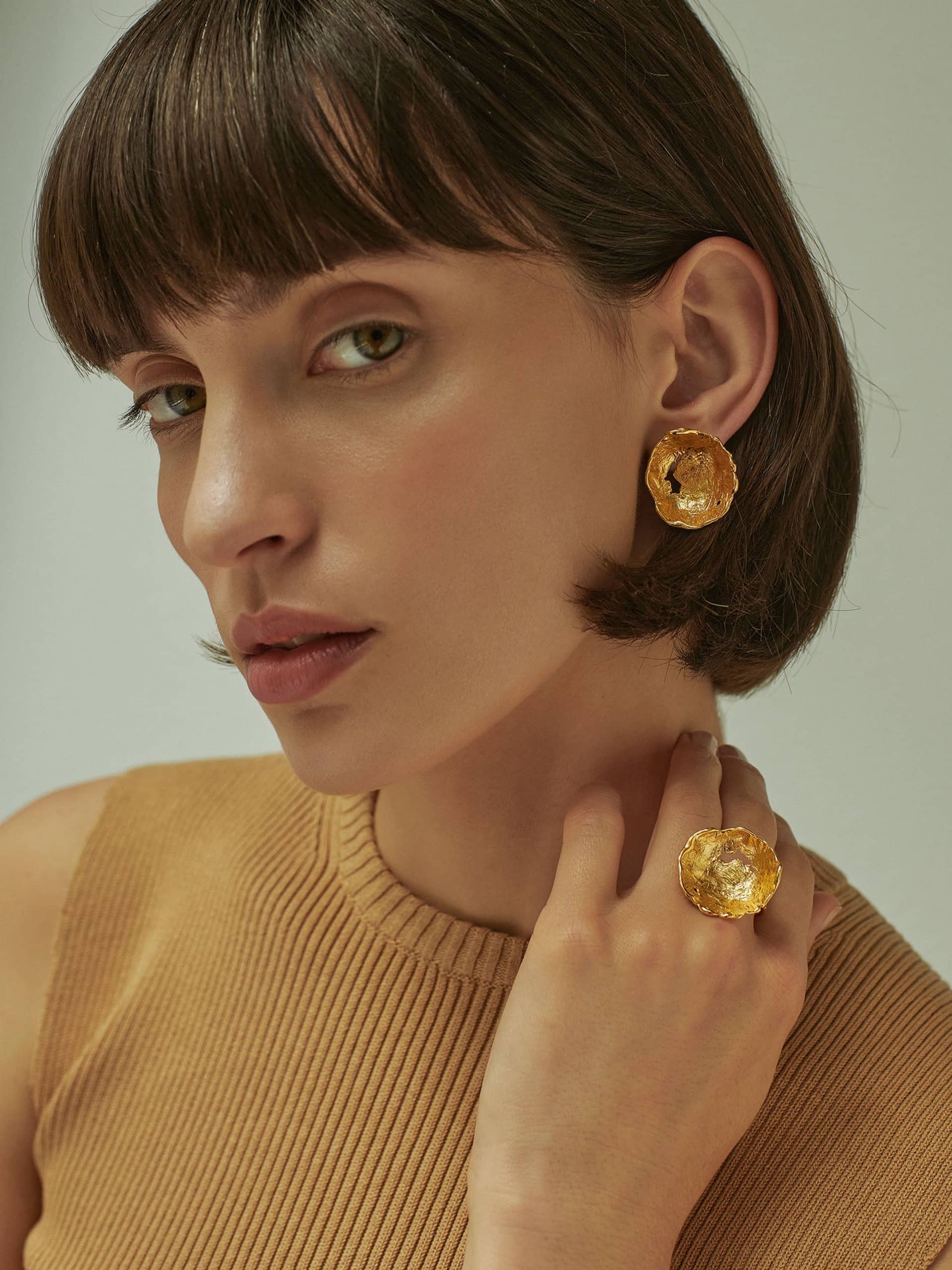 Vacation Sun Ring Gold in Gold made by Eva Remenyi