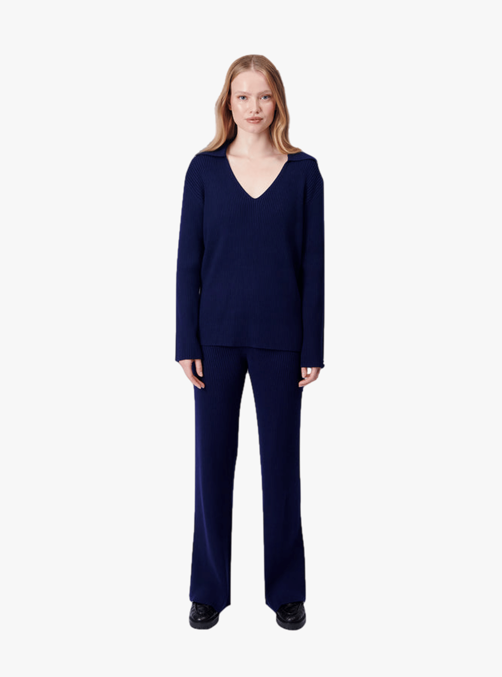 Anine Trousers in Blue made by AÉRYNE