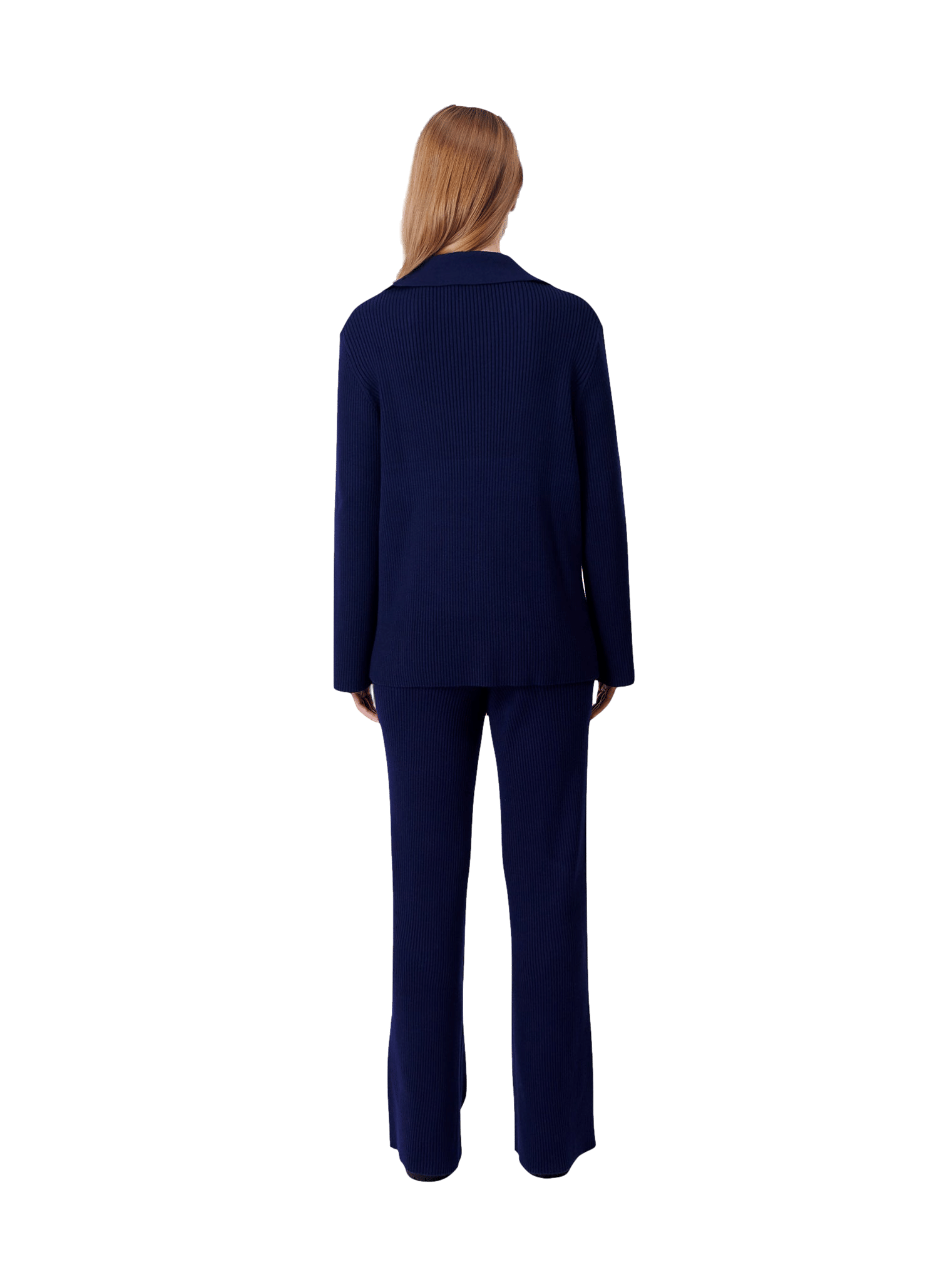 Anine Trousers in Blue made by AÉRYNE