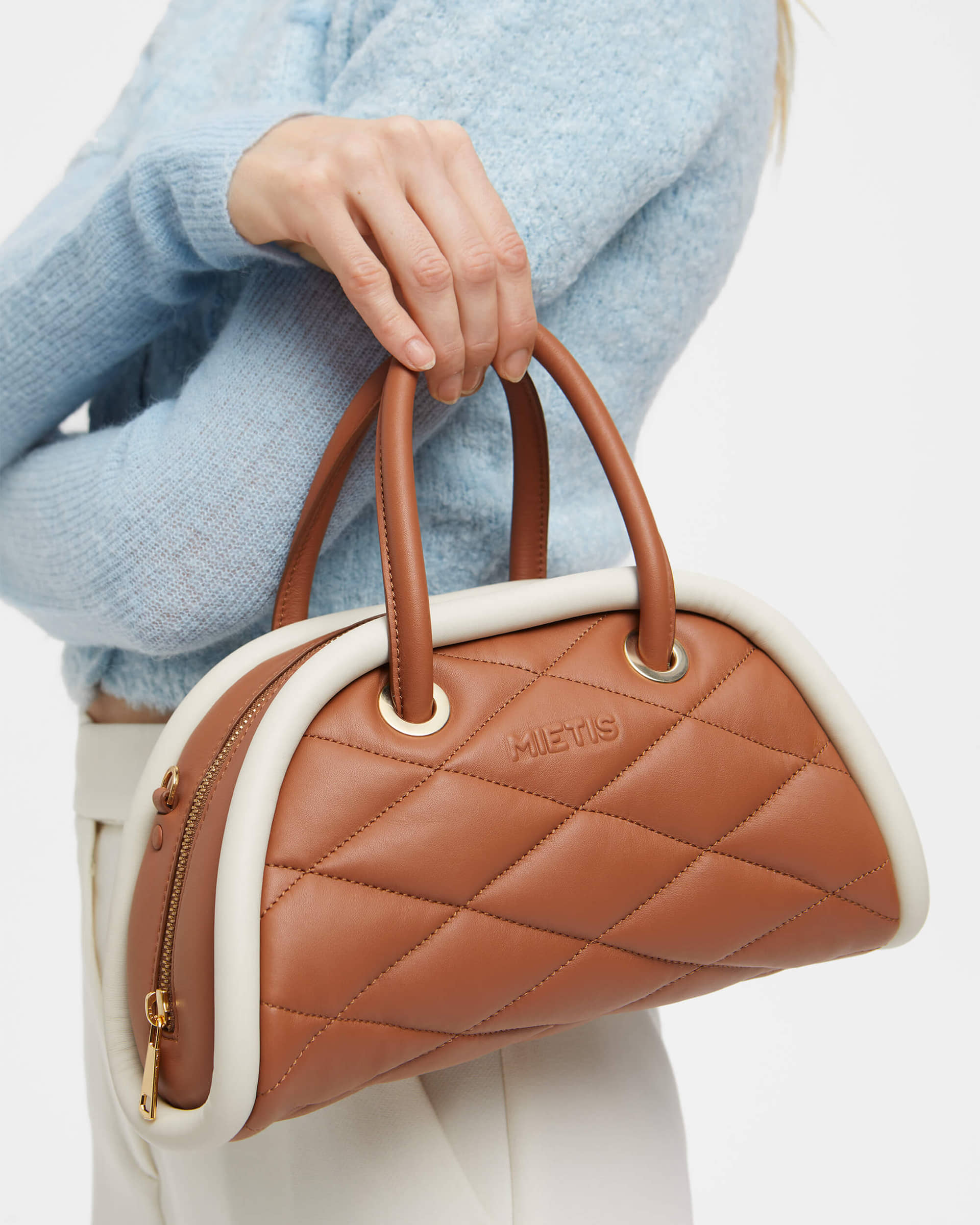 Pluto Bag Tan made by Mietis