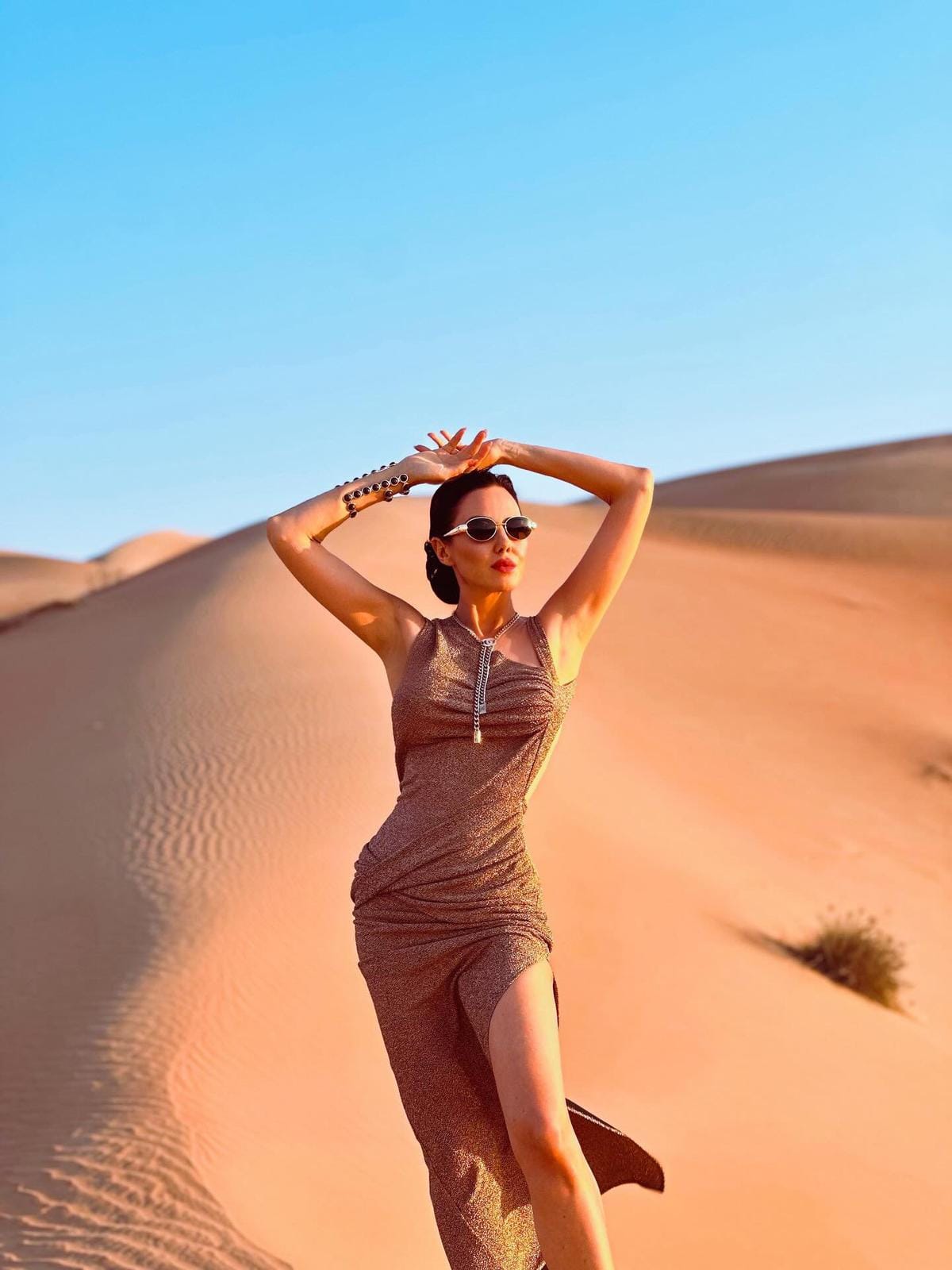 Leti Gold Dress made by Solié