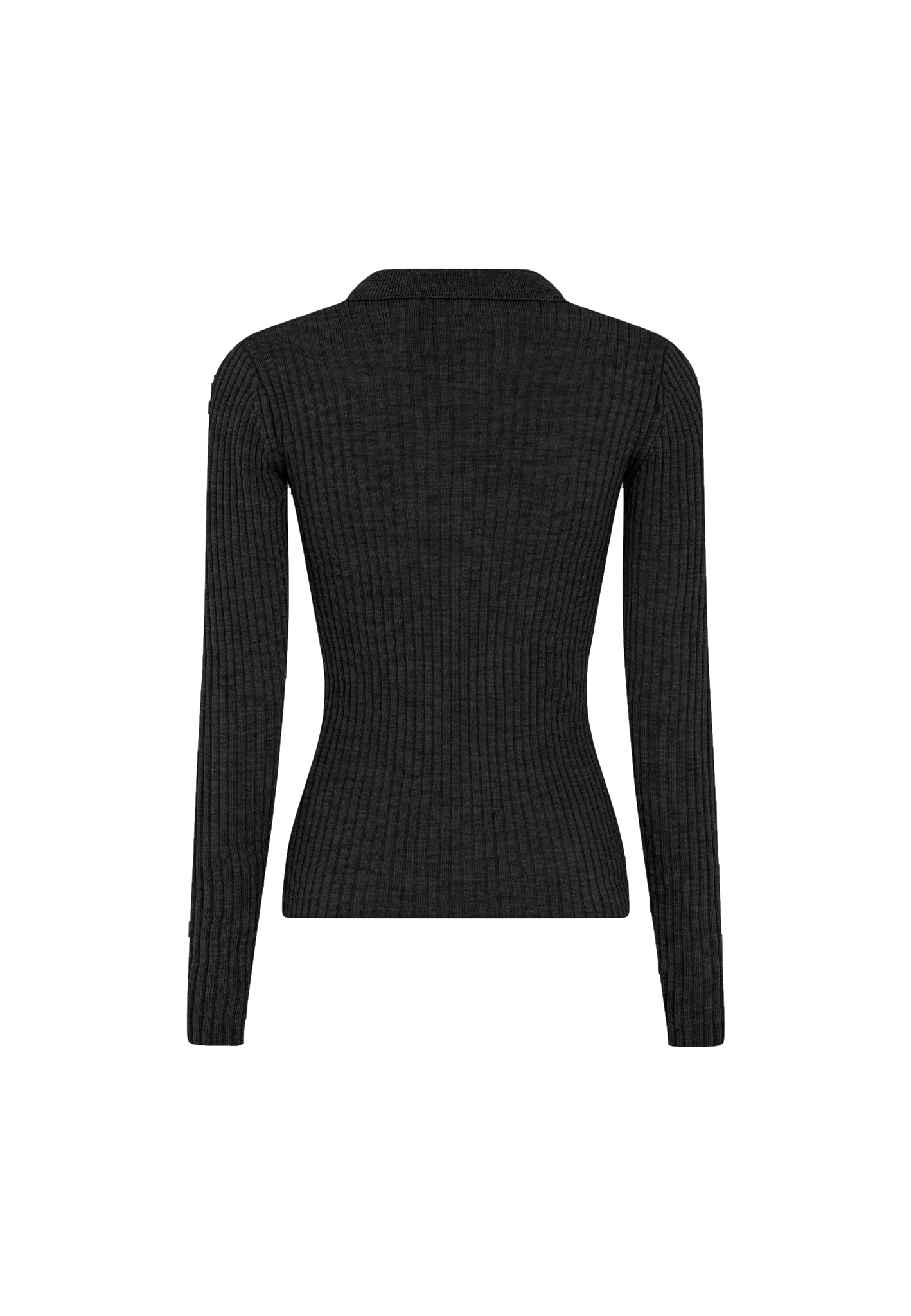 Cadee Blouse Merino Wool - Black in Black made by HERSKIND