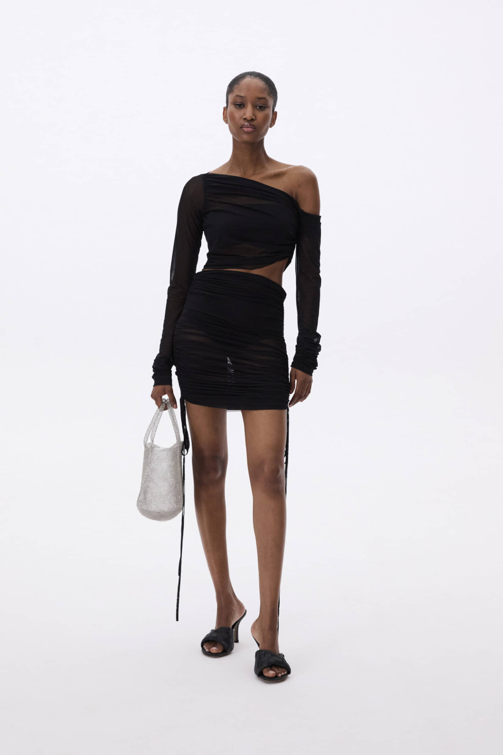 Transparent Skirt With Adjustable Length made by YAVORSKA