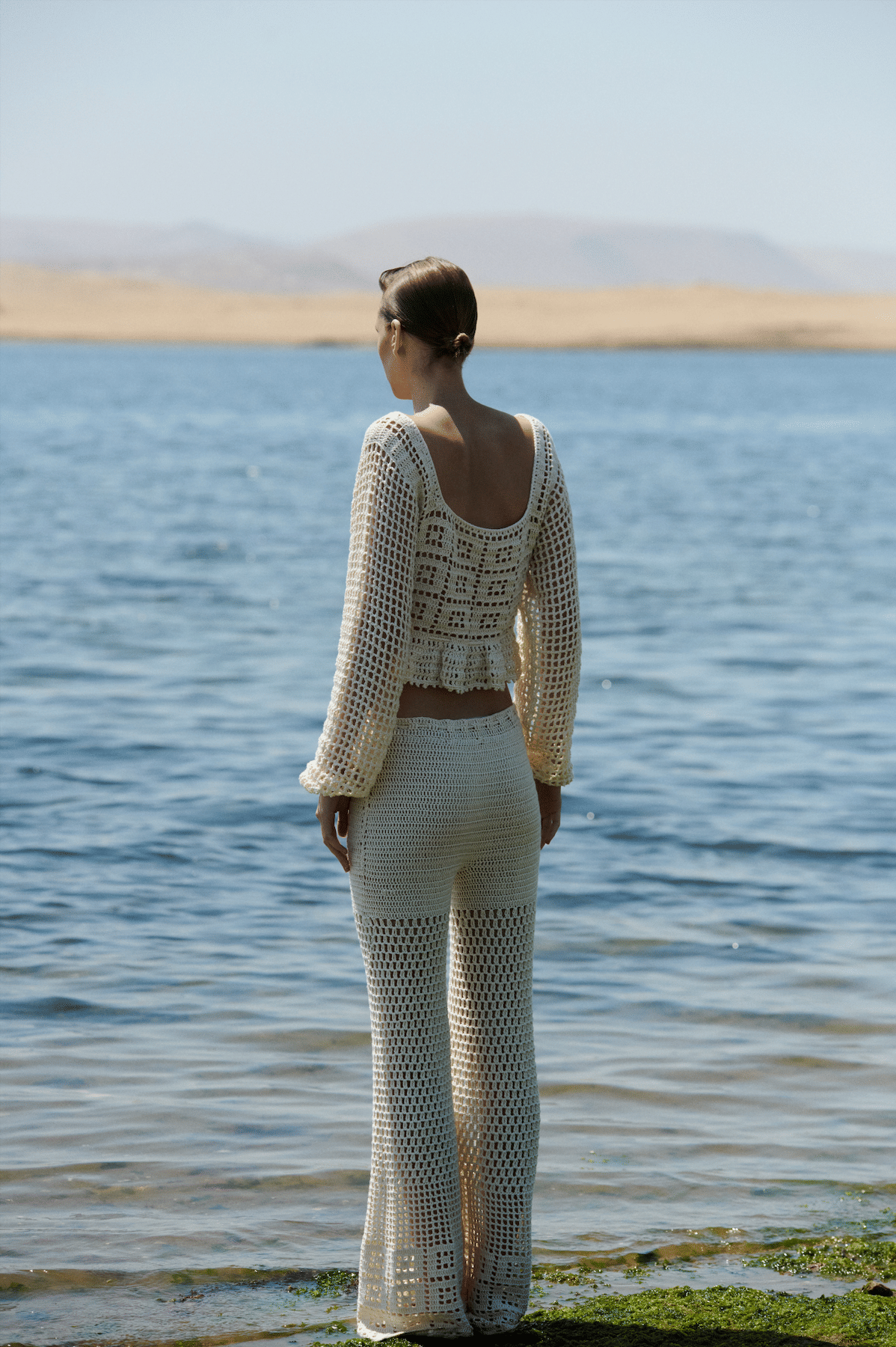 Pájara Pant - Organic White in White made by Peregrina