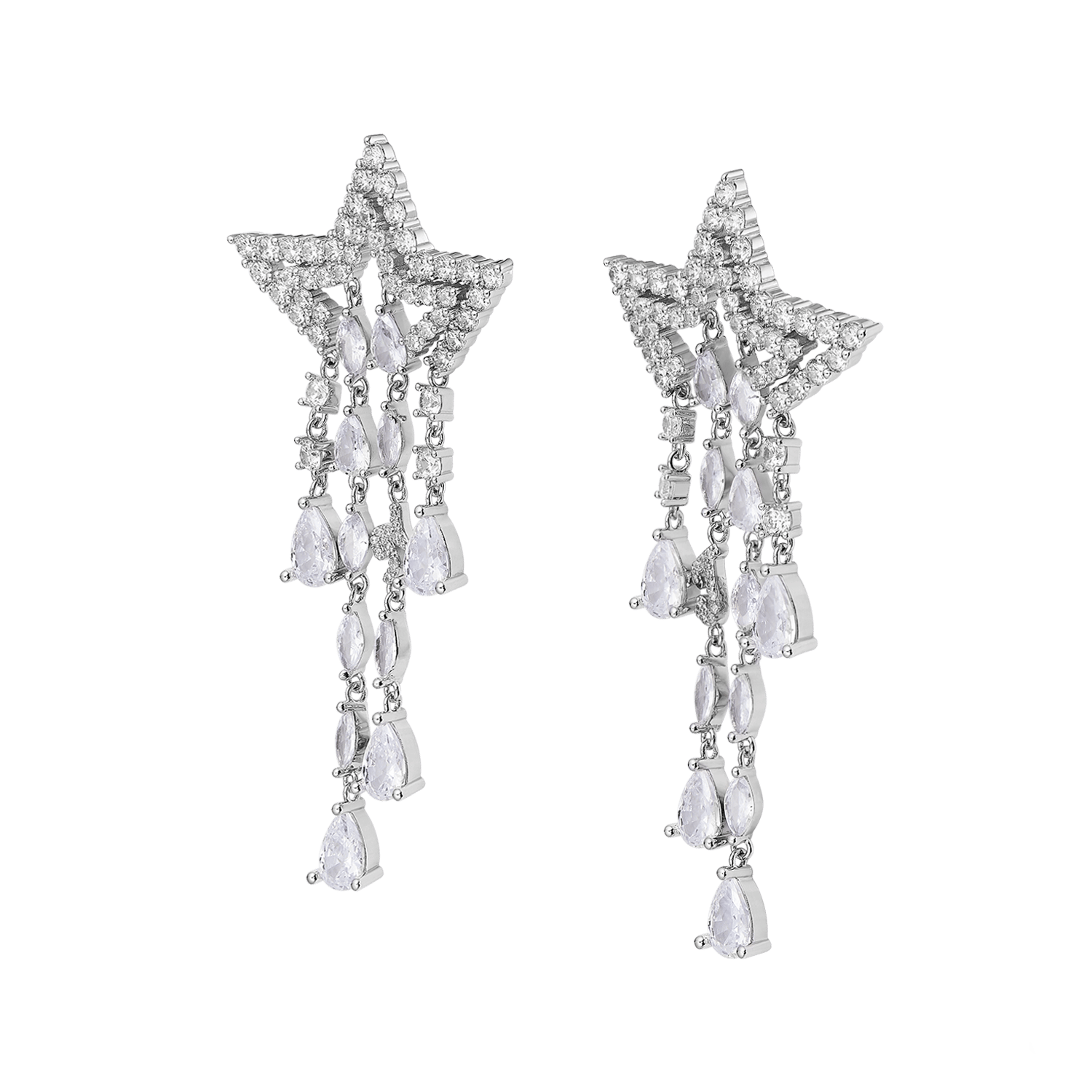 Aria Earrings (Final Sale) in Silver made by Nana Jacqueline