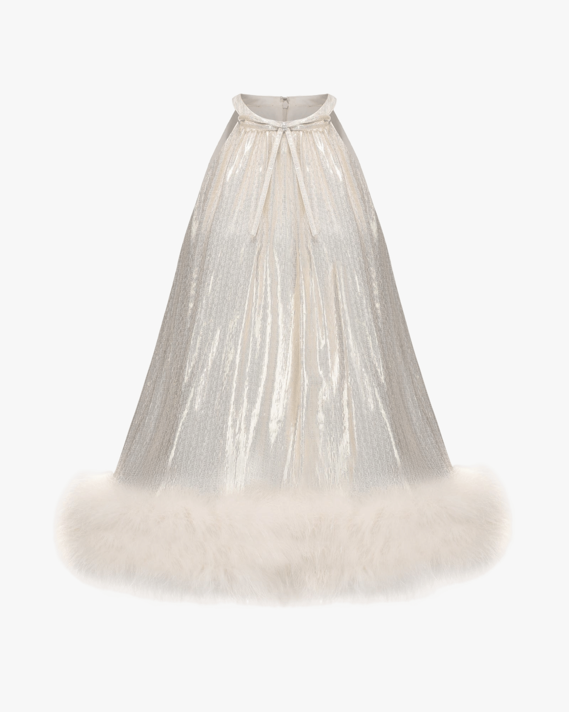 Viola Fur Mini Dress made by Nana Jacqueline