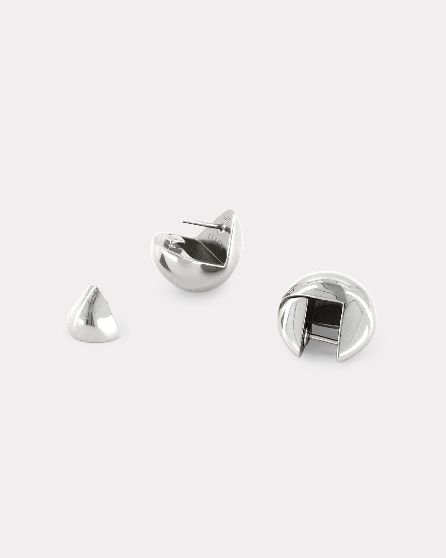 The Drop Earrings - Silver in Silver made by ESSEN