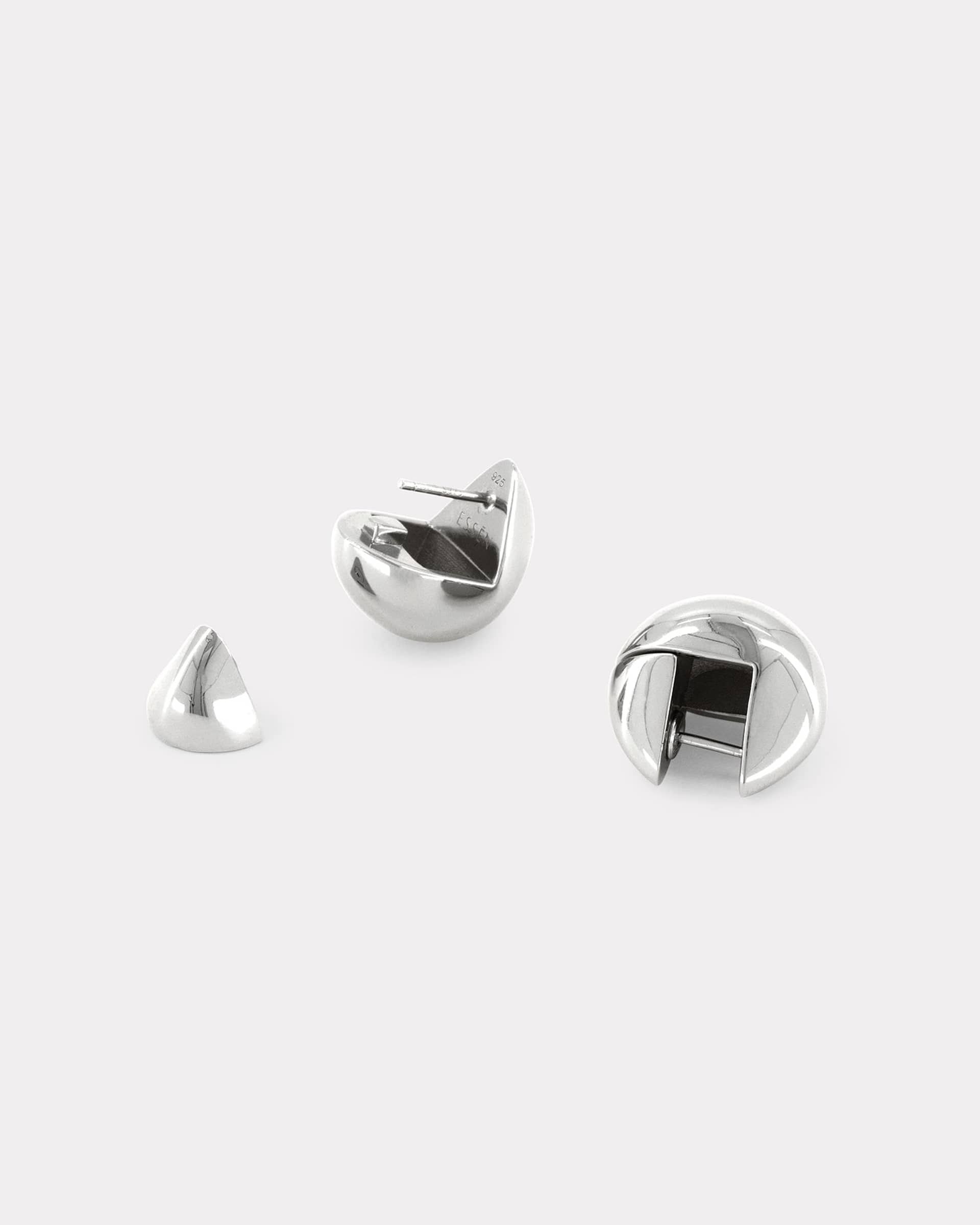 The Drop Earrings - Silver in Silver made by ESSEN