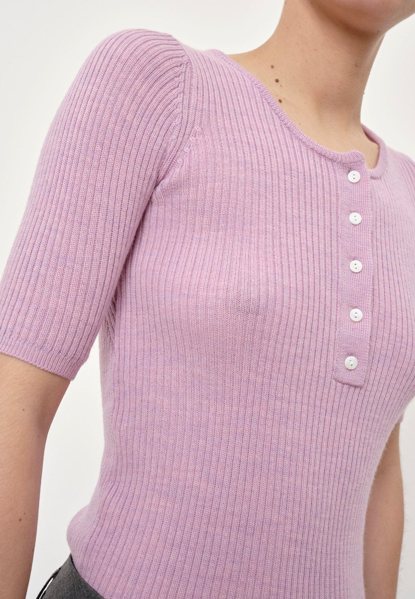 Agnes Knit Blouse - Pink made by HERSKIND