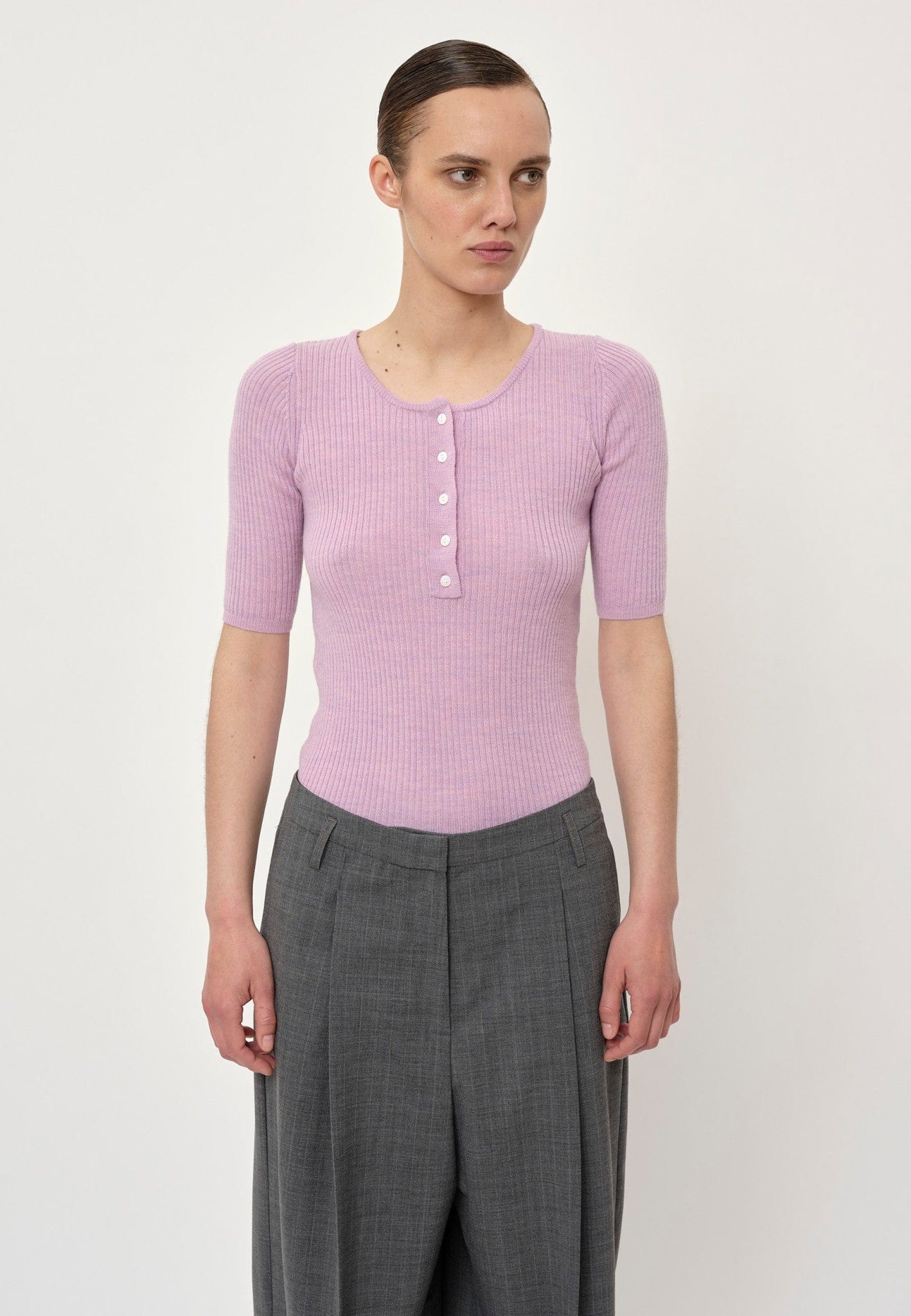 Agnes Knit Blouse - Pink made by HERSKIND