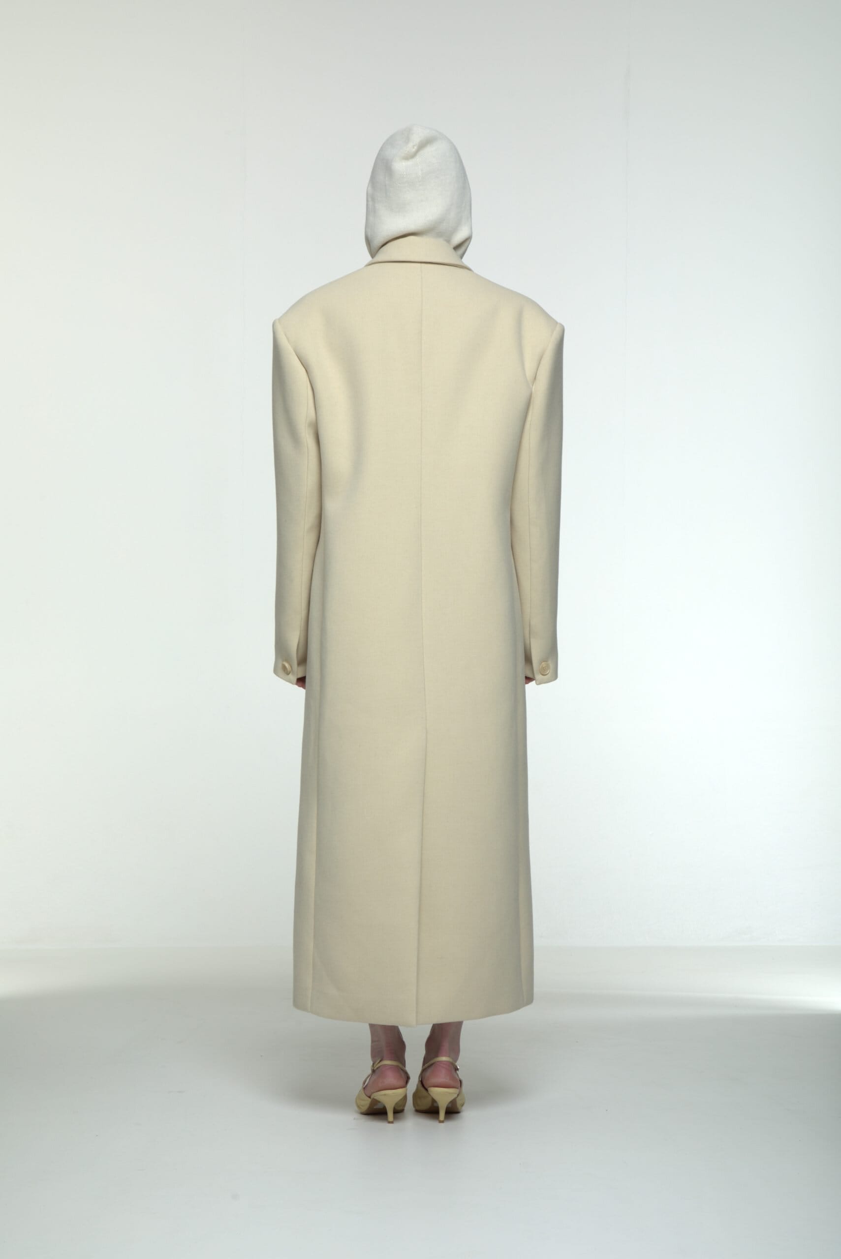 Tailored long coat made by AFTERHOURS