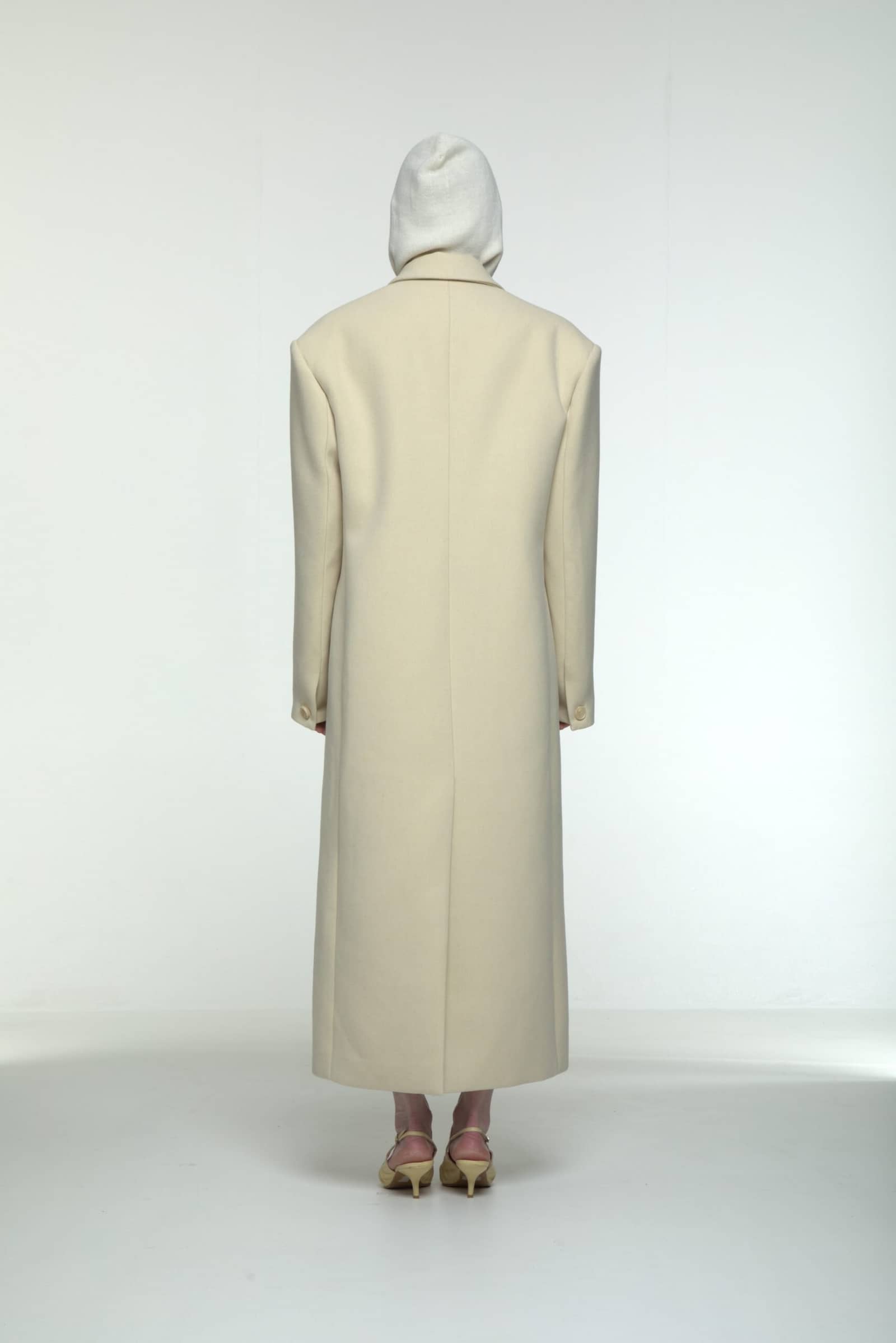 Tailored long coat made by AFTERHOURS