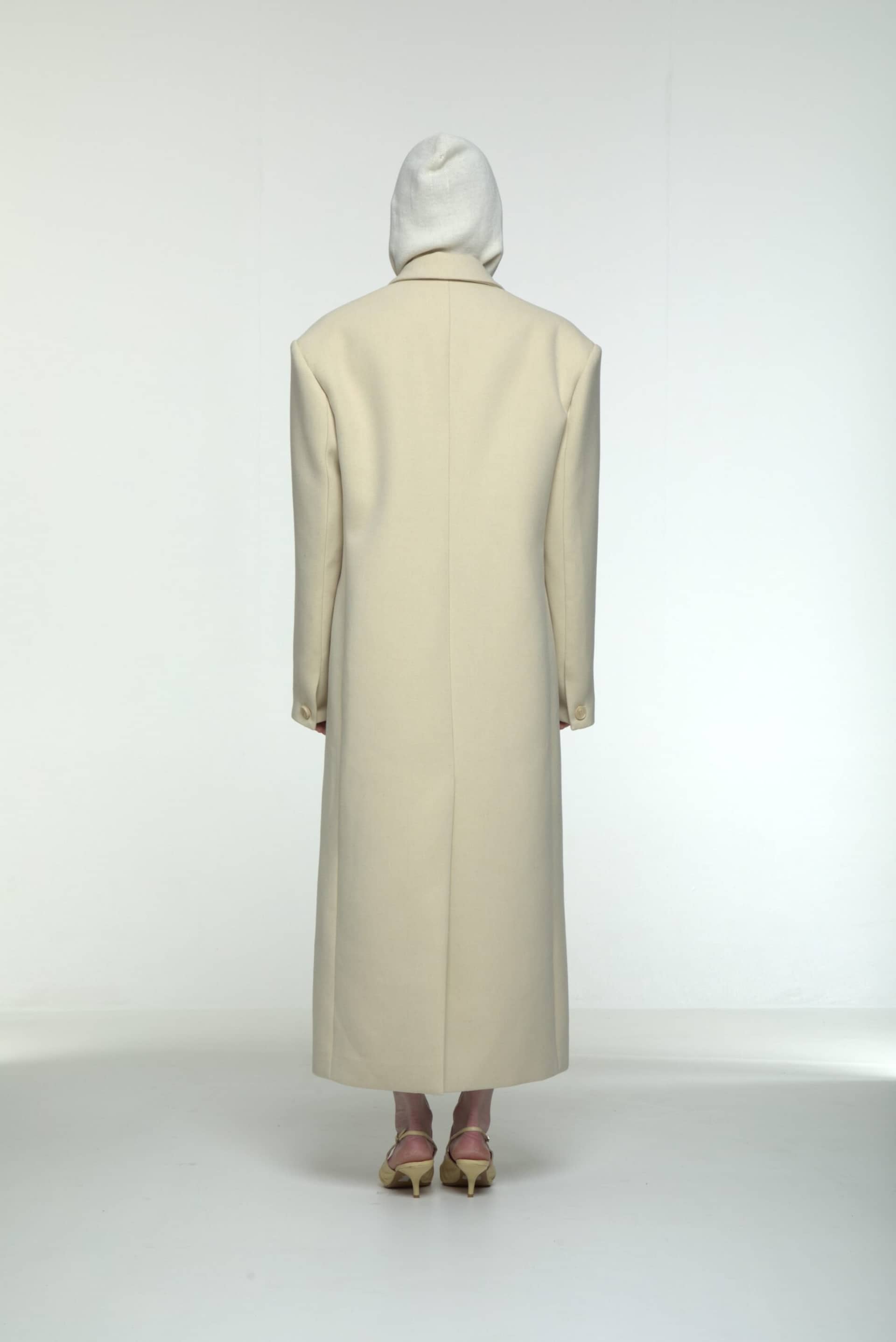 Tailored long coat made by AFTERHOURS