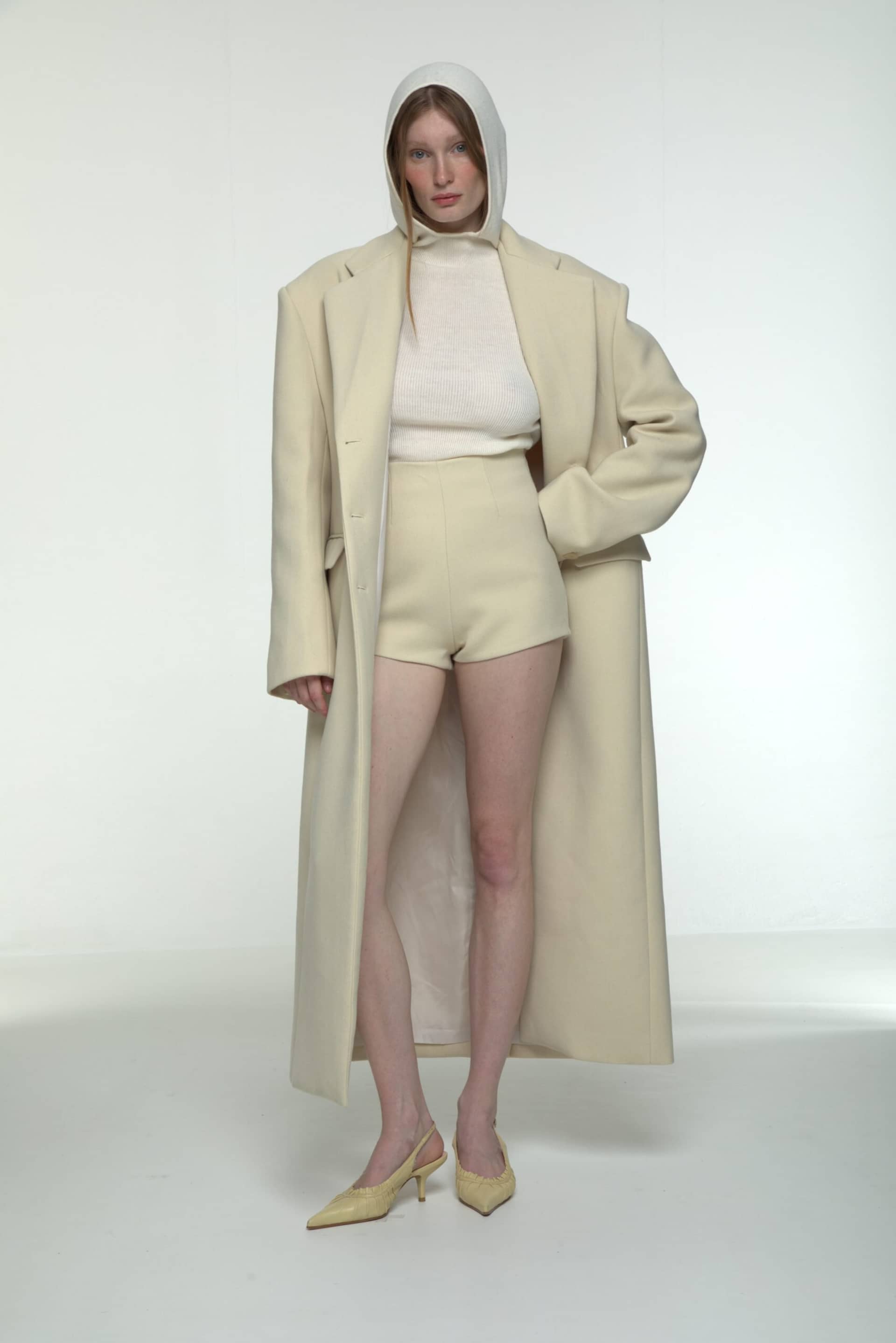 Tailored long coat made by AFTERHOURS
