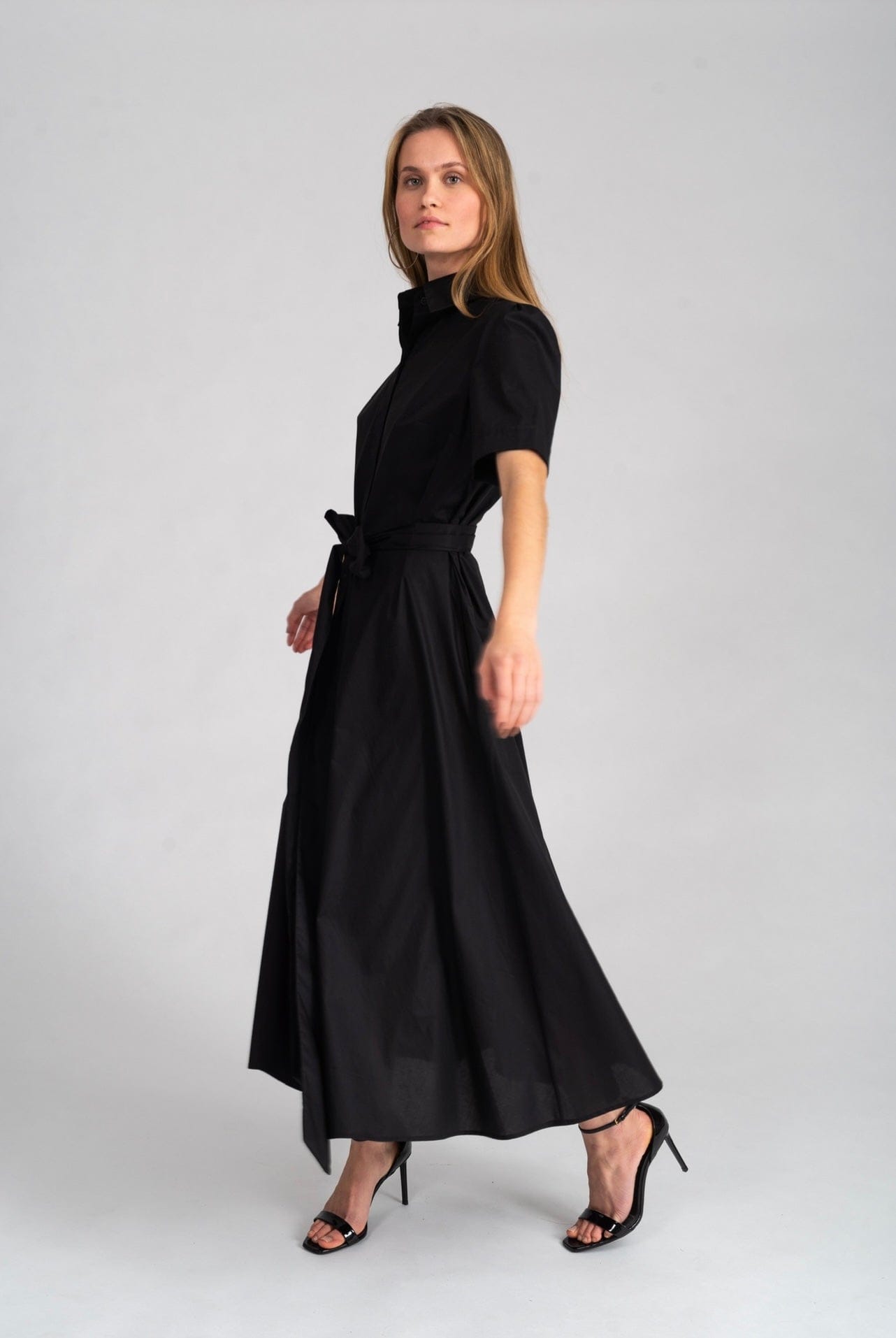 Dress Rada Cotton Black made by Vesna W