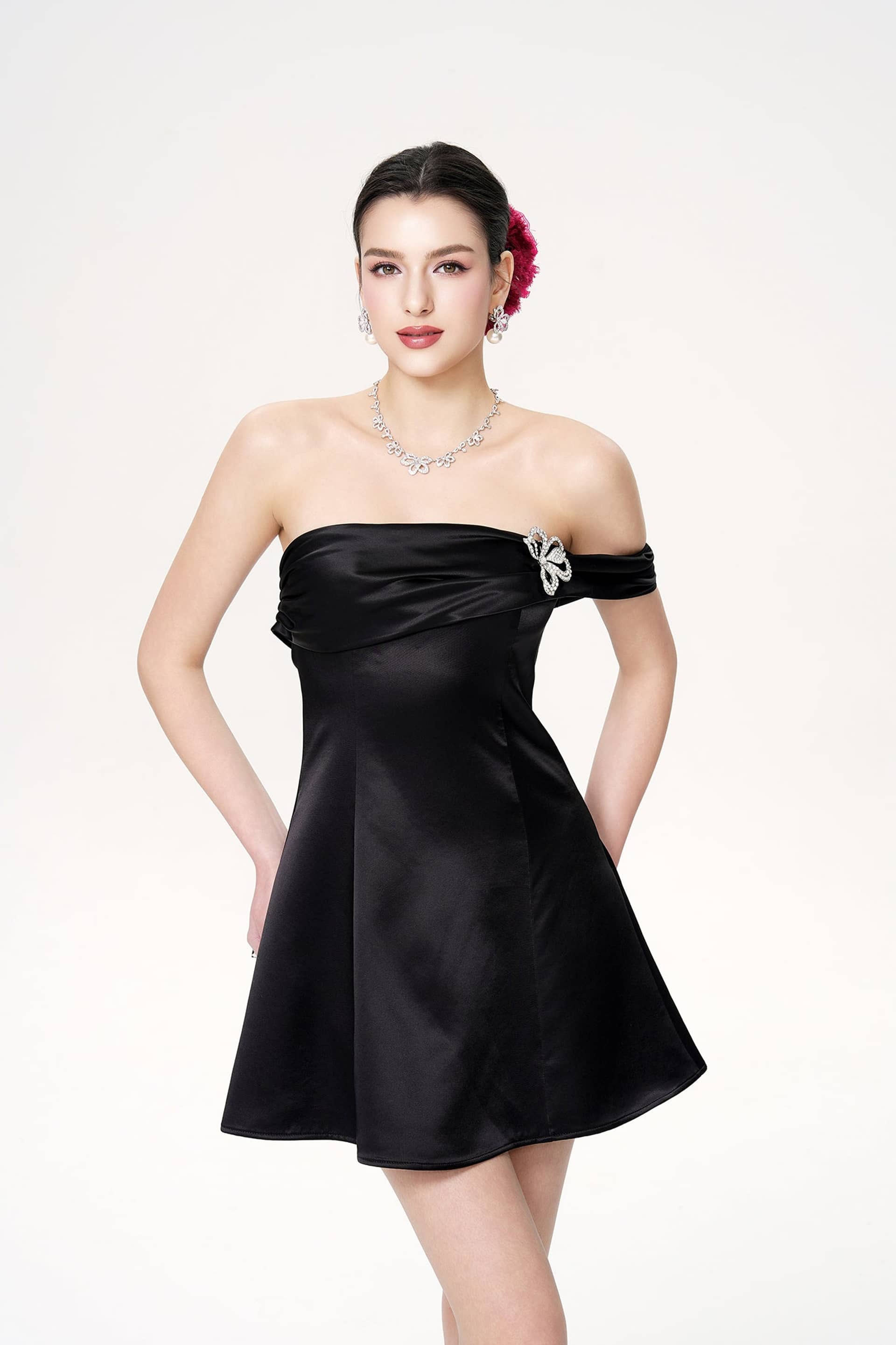 Cornelia Dress (Black) made by Nana Jacqueline