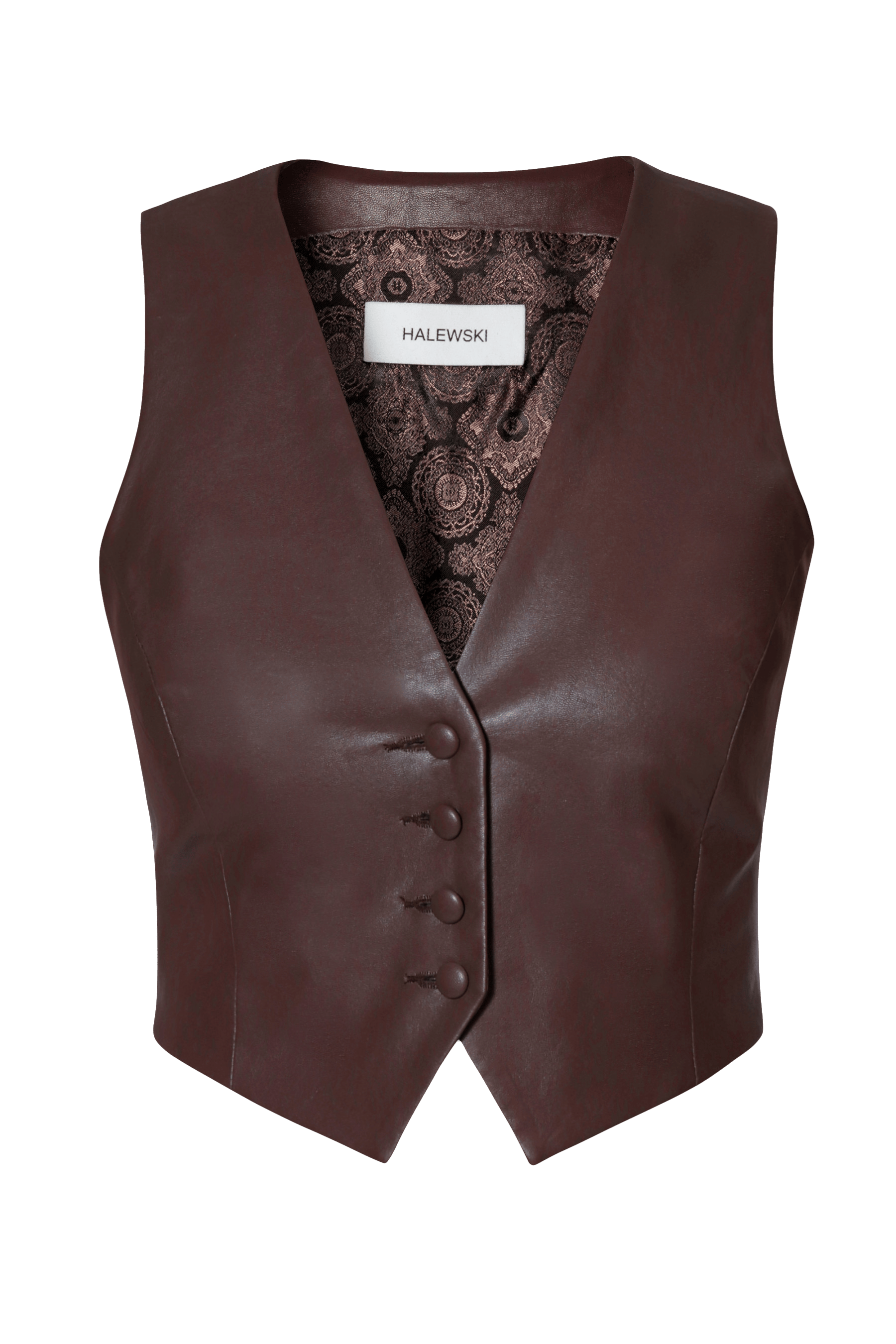 Vest Sylvia Chocolate Brown made by HALEWSKI