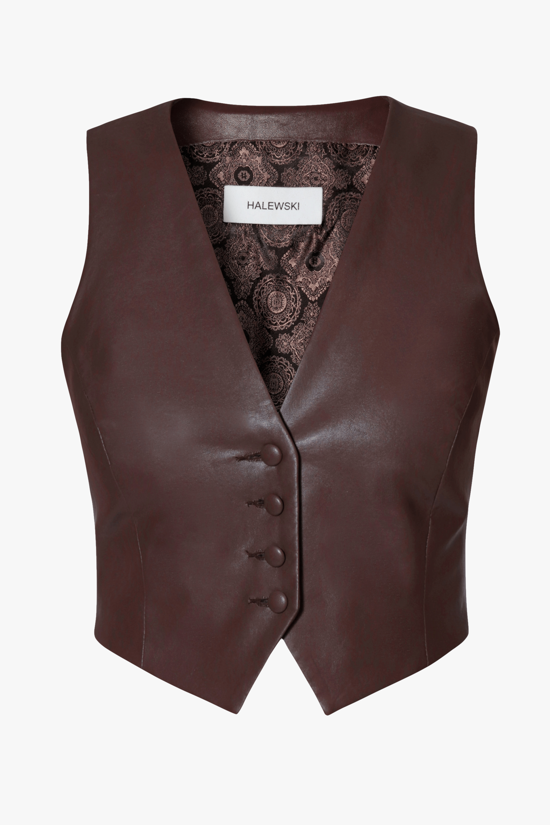 Vest Sylvia Chocolate Brown made by HALEWSKI