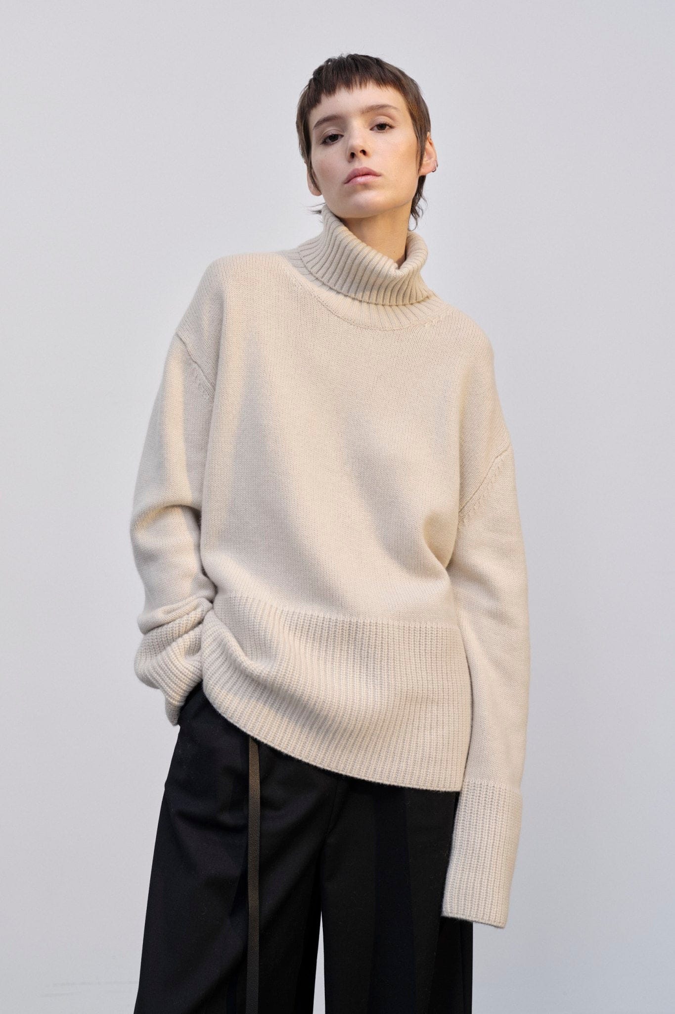 Juna Knit Turtleneck - Creme made by HERSKIND