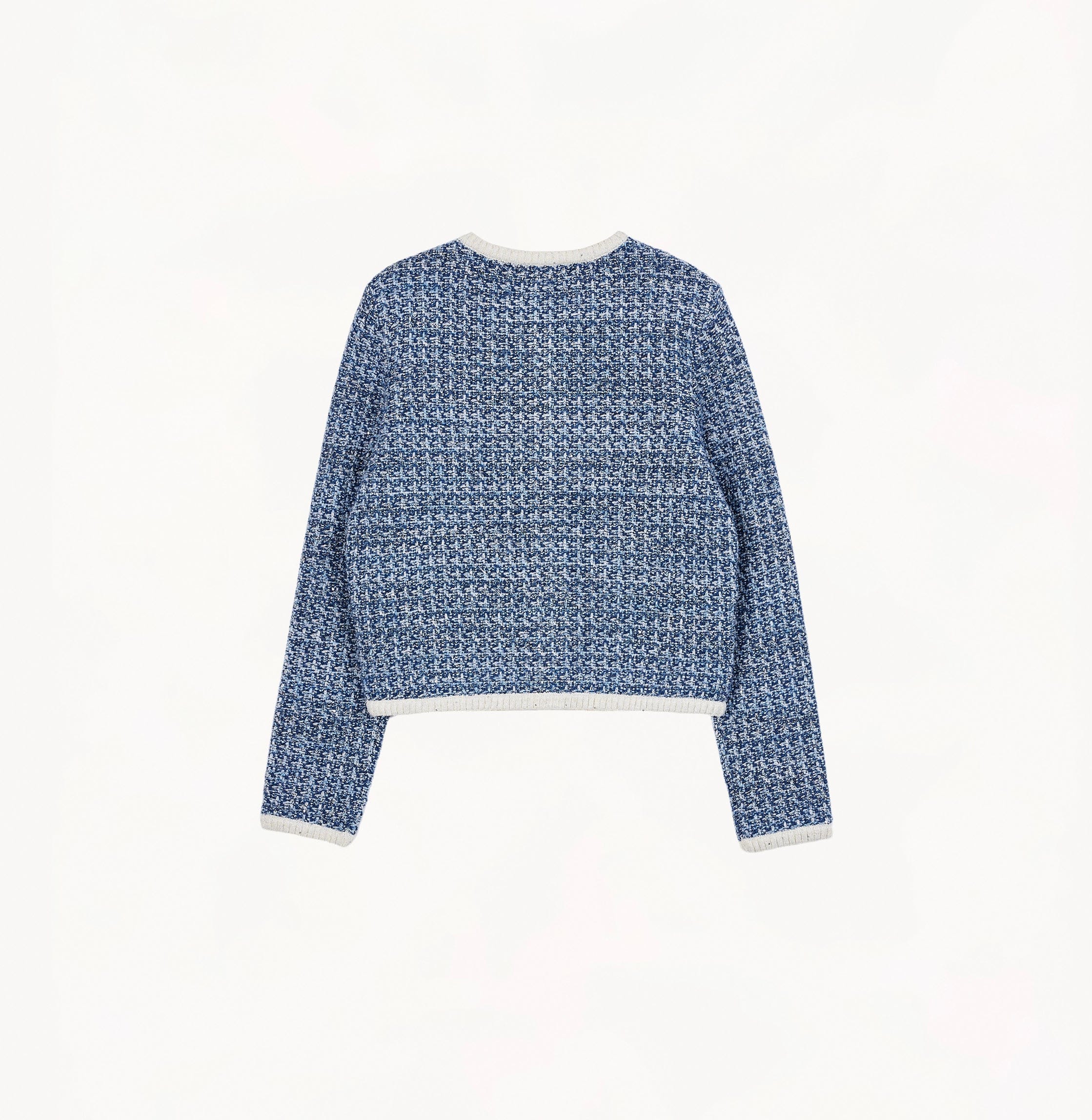 MULTICOLORED SEQUINED TWEED JACKET made by CRUSH Collection