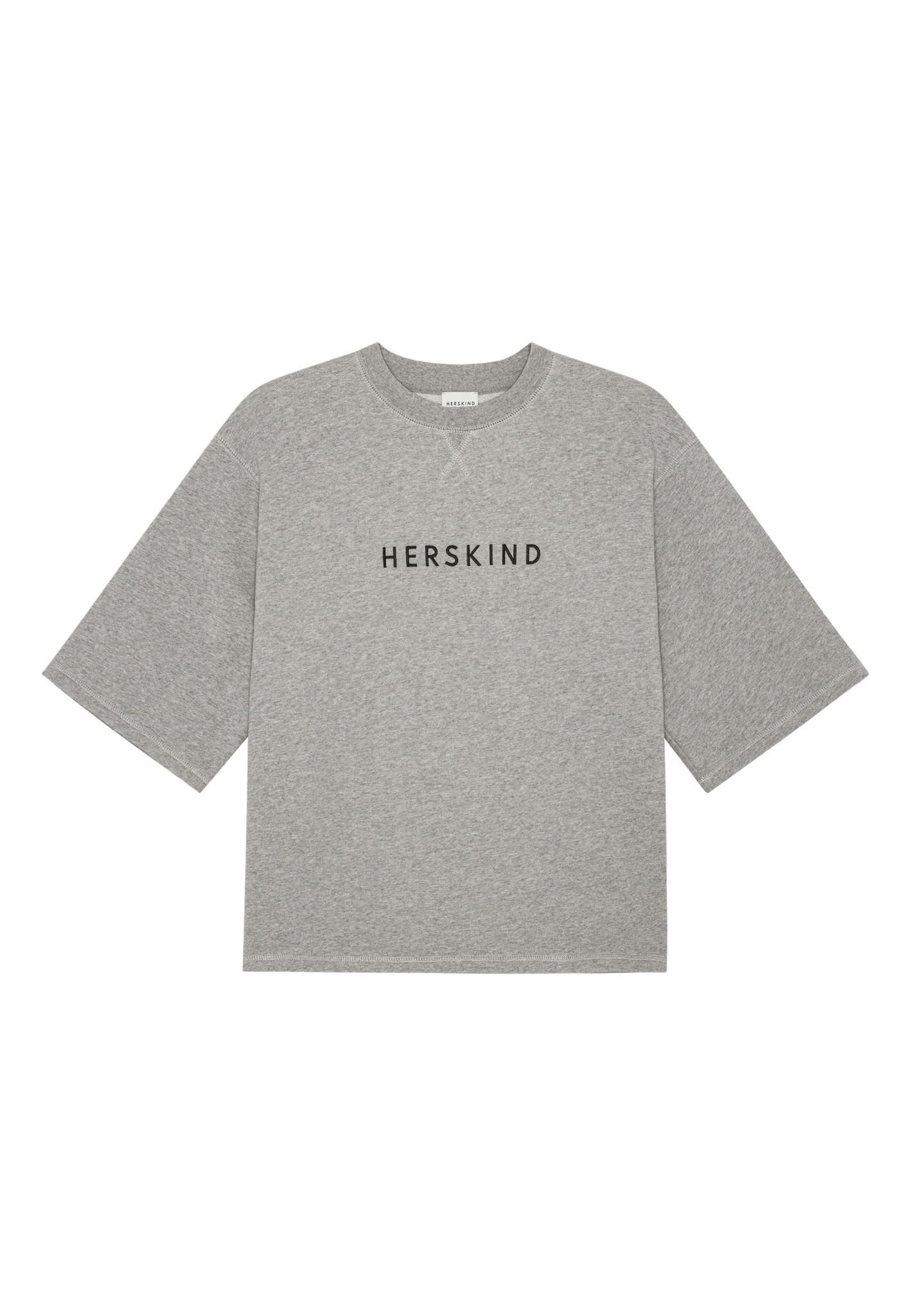 Linette T-shirt - Grey Melange made by HERSKIND