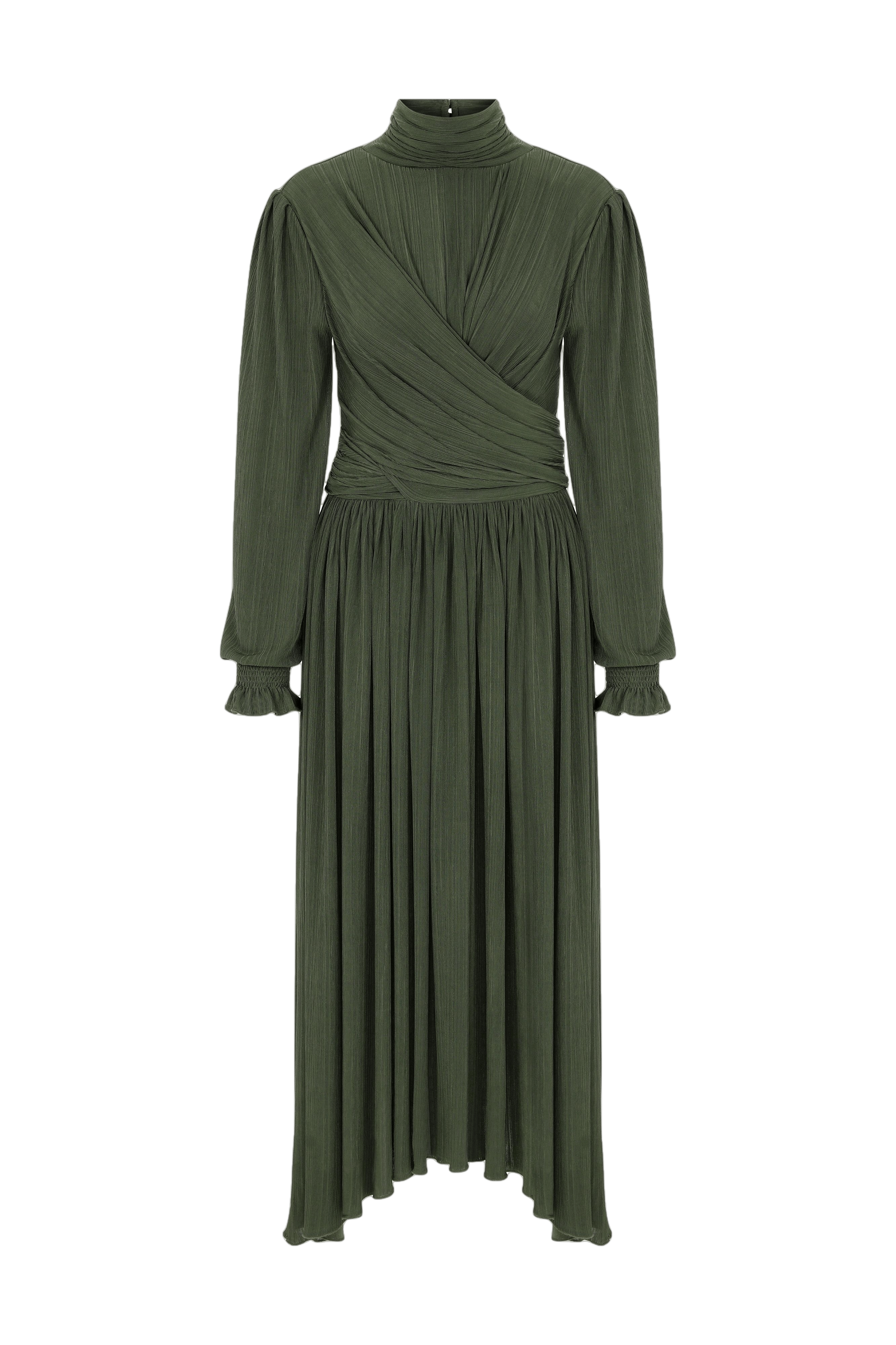 Austin Long Dress in Khaki made by Nazli Ceren