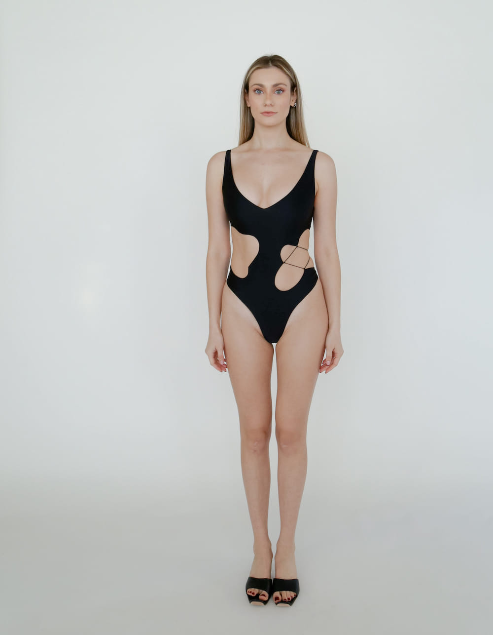 ANDIKA One Piece Swimsuit Black in Black made by MAET