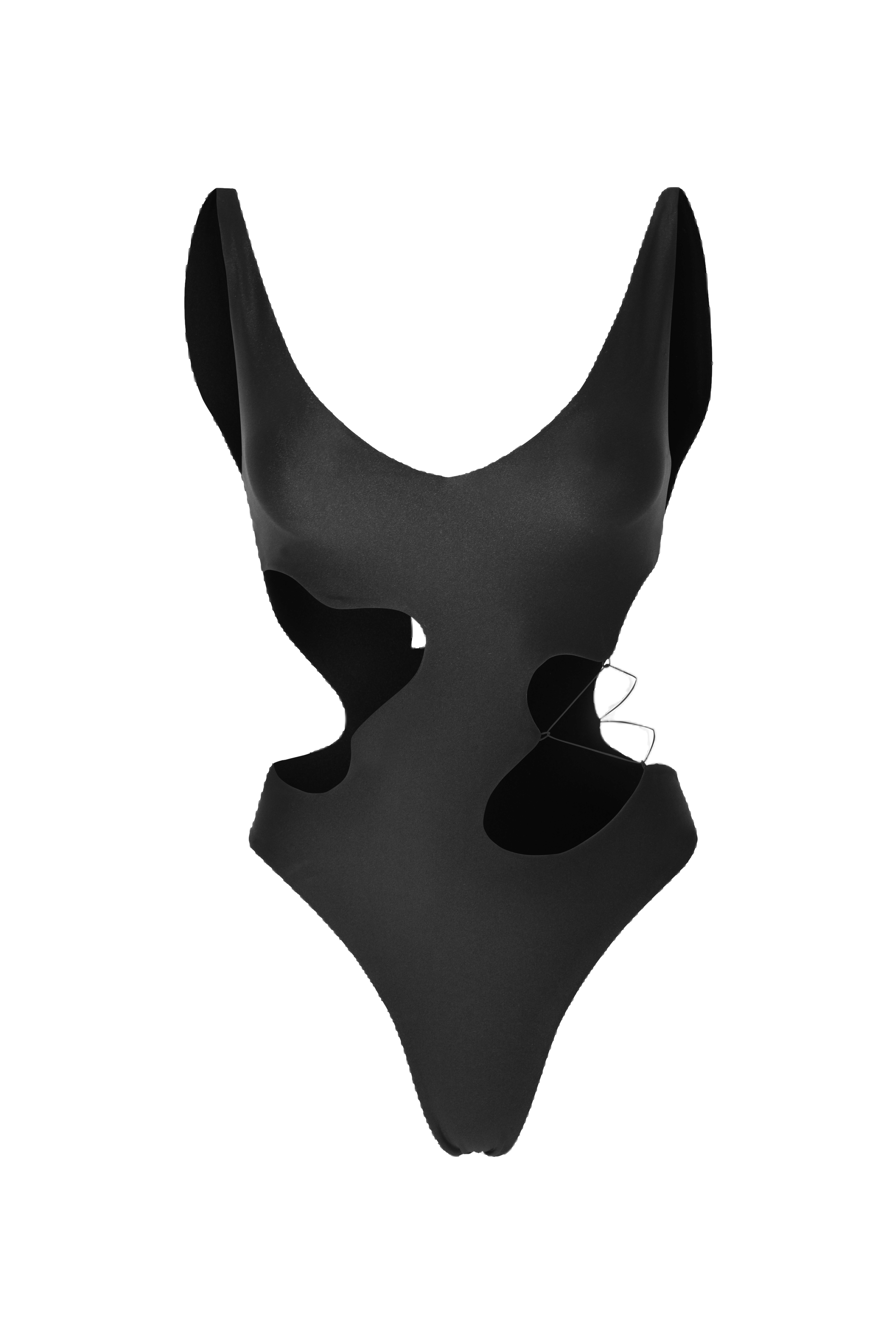 ANDIKA One Piece Swimsuit Black in Black made by MAET