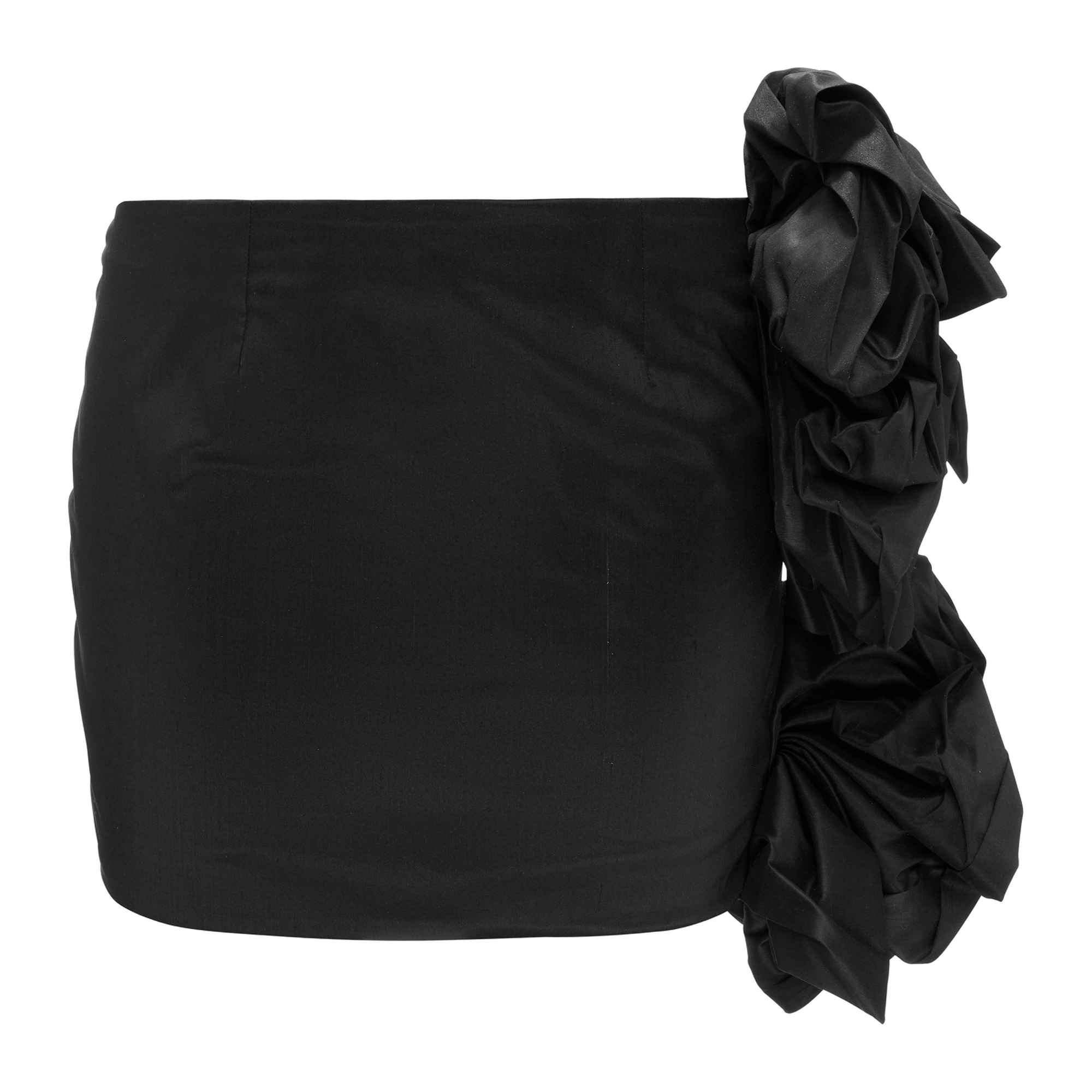 Mini Skirt With Rose Applique made by YAVORSKA