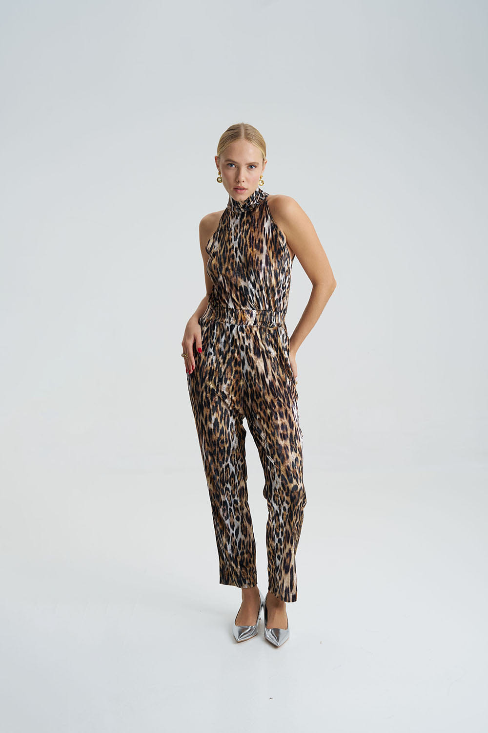 Tina Leopard Jumpsuit made by Lora Istanbul