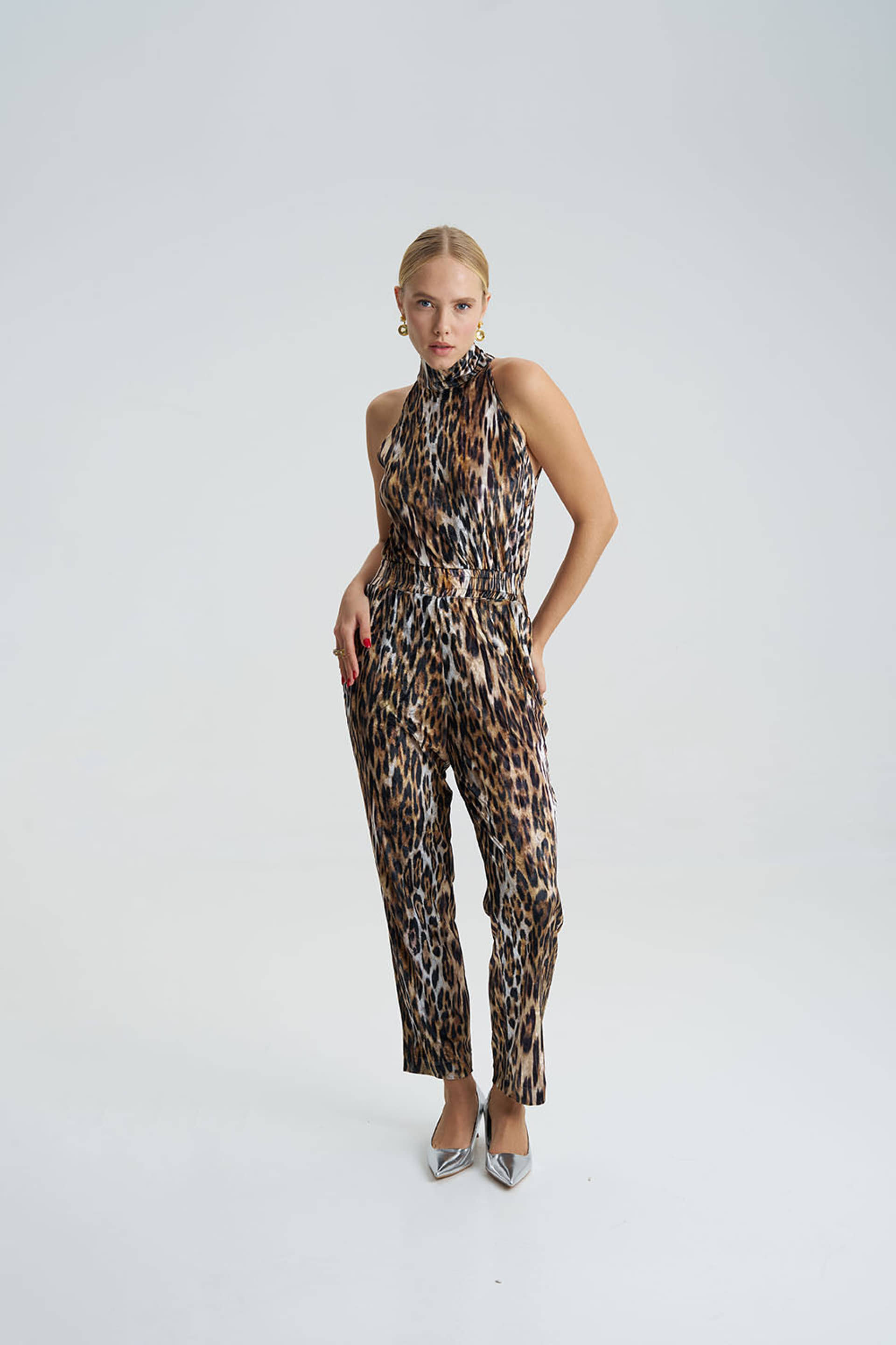 Tina Leopard Jumpsuit made by Lora Istanbul
