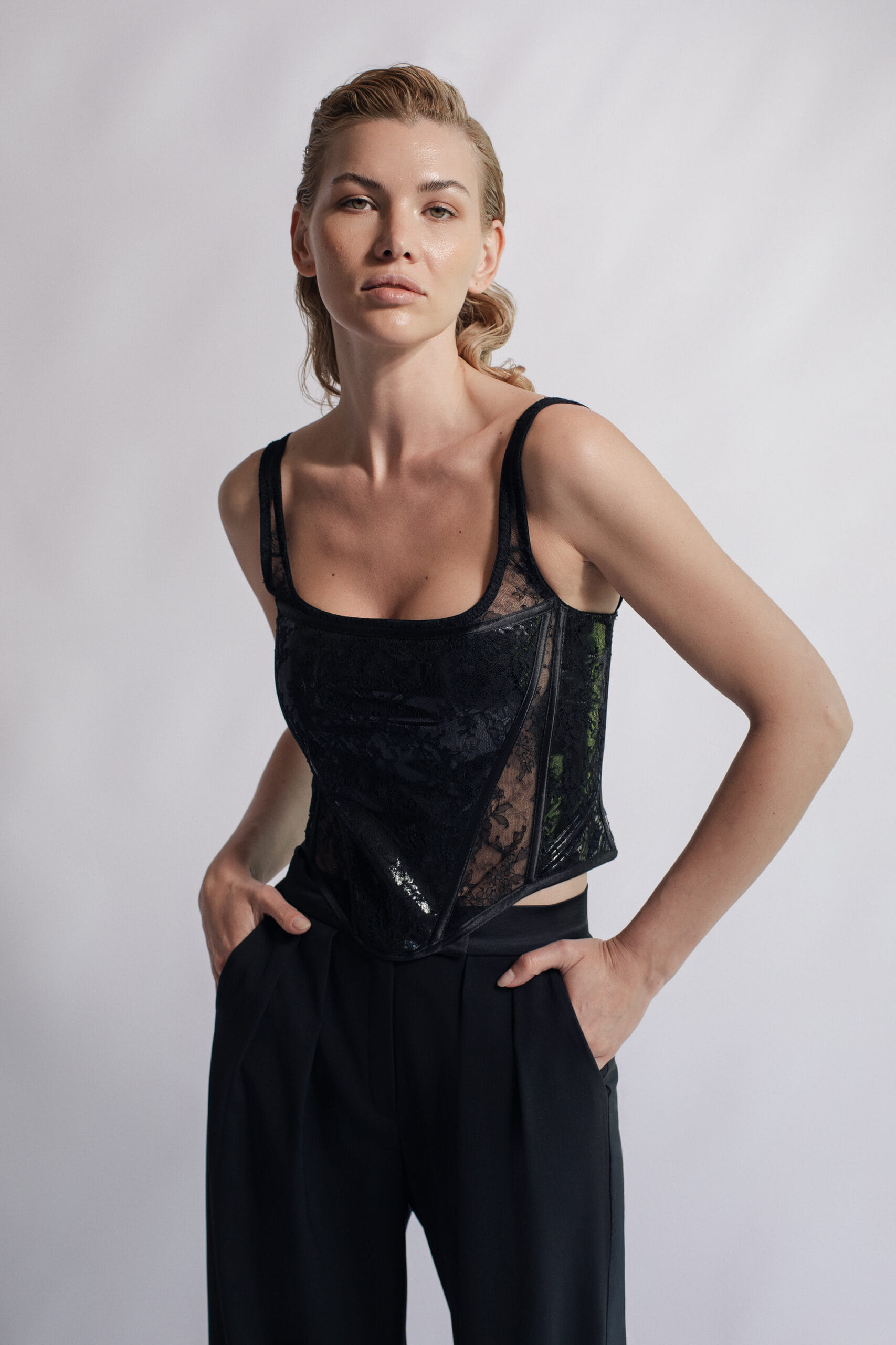 Victoria Vinylin Lace in Black made by Aureliana