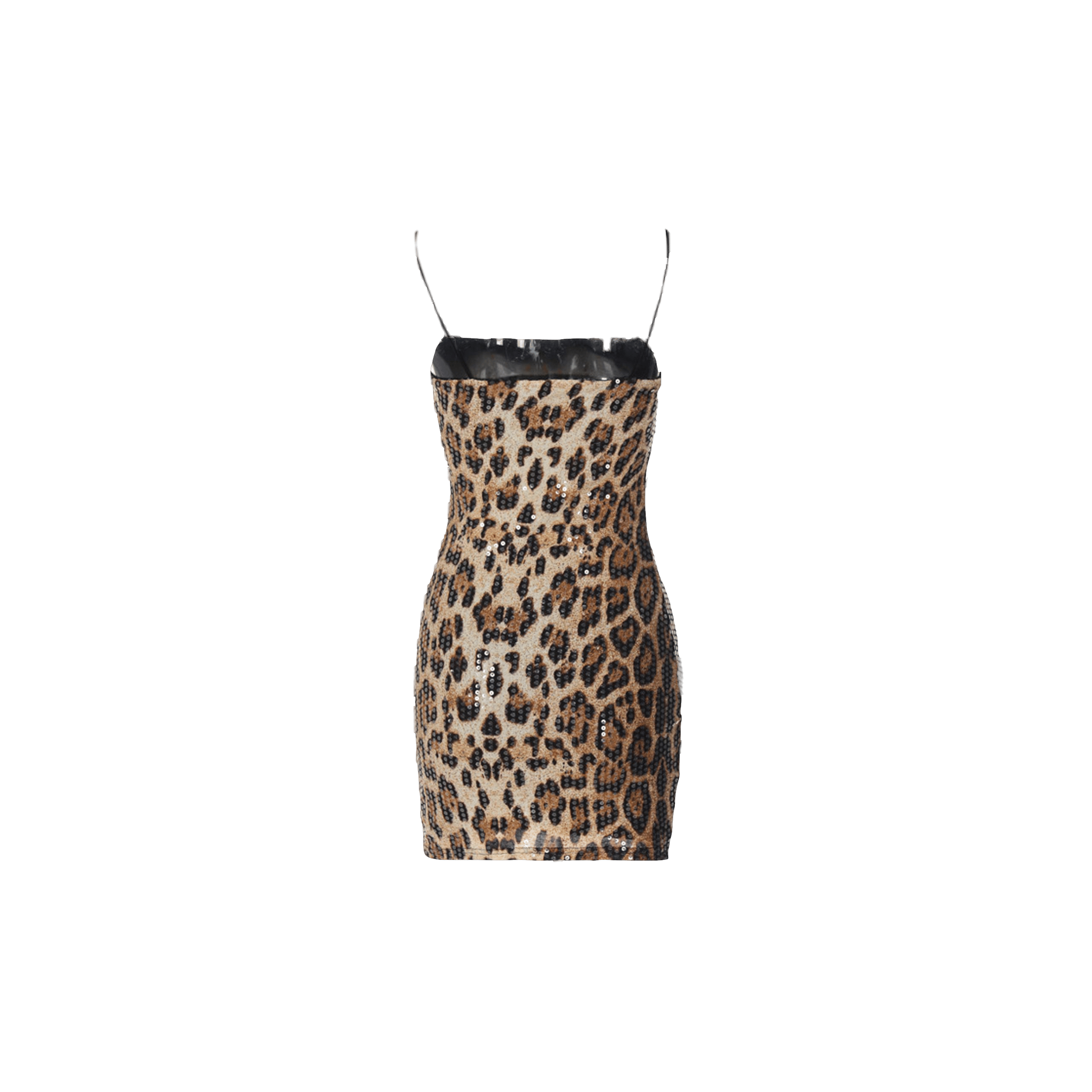 Leopard sequins mini dress made by Daniele Morena