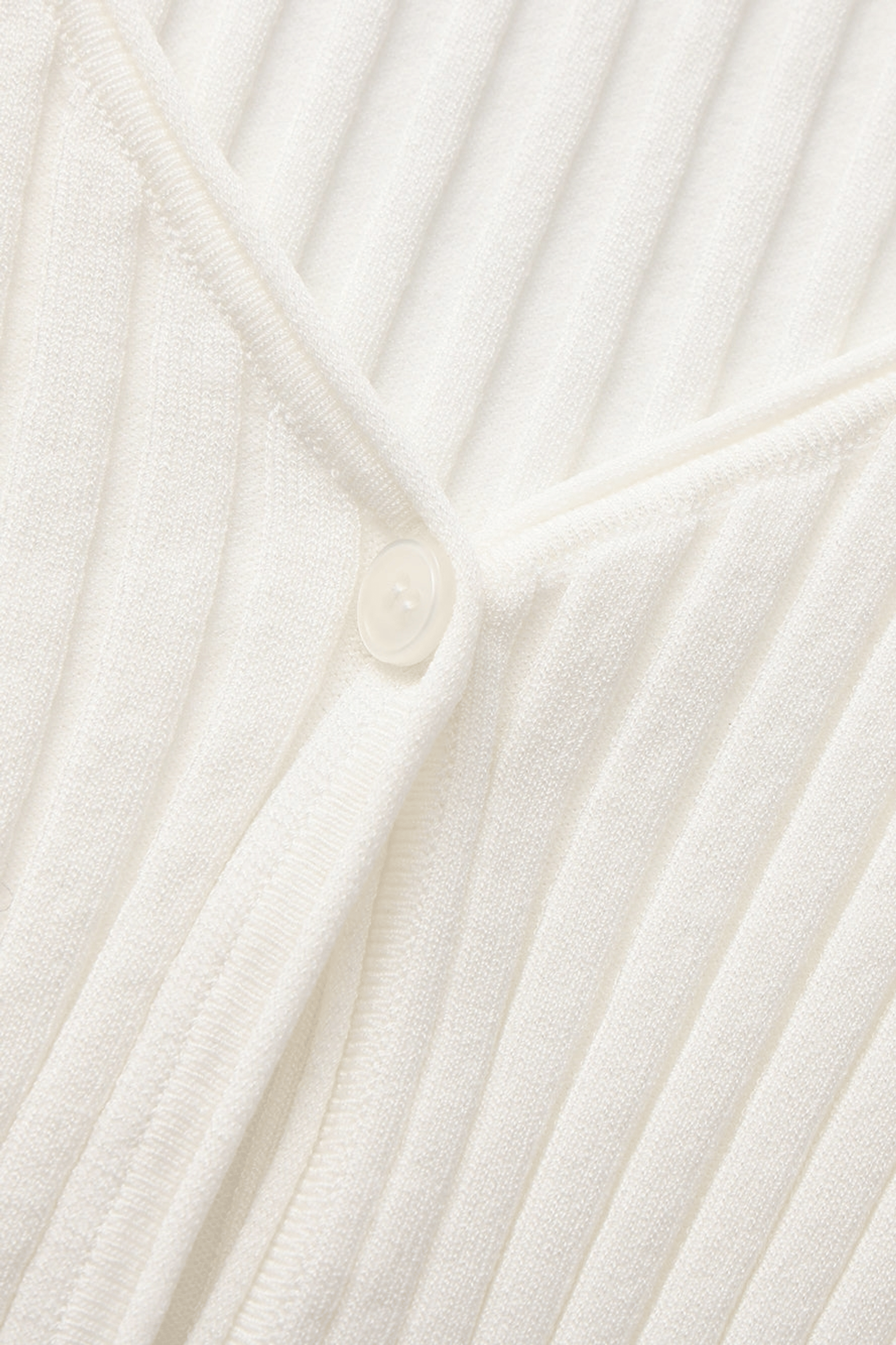 Jane Cropped Ribbed White Knit Cardigan made by Nana Jacqueline