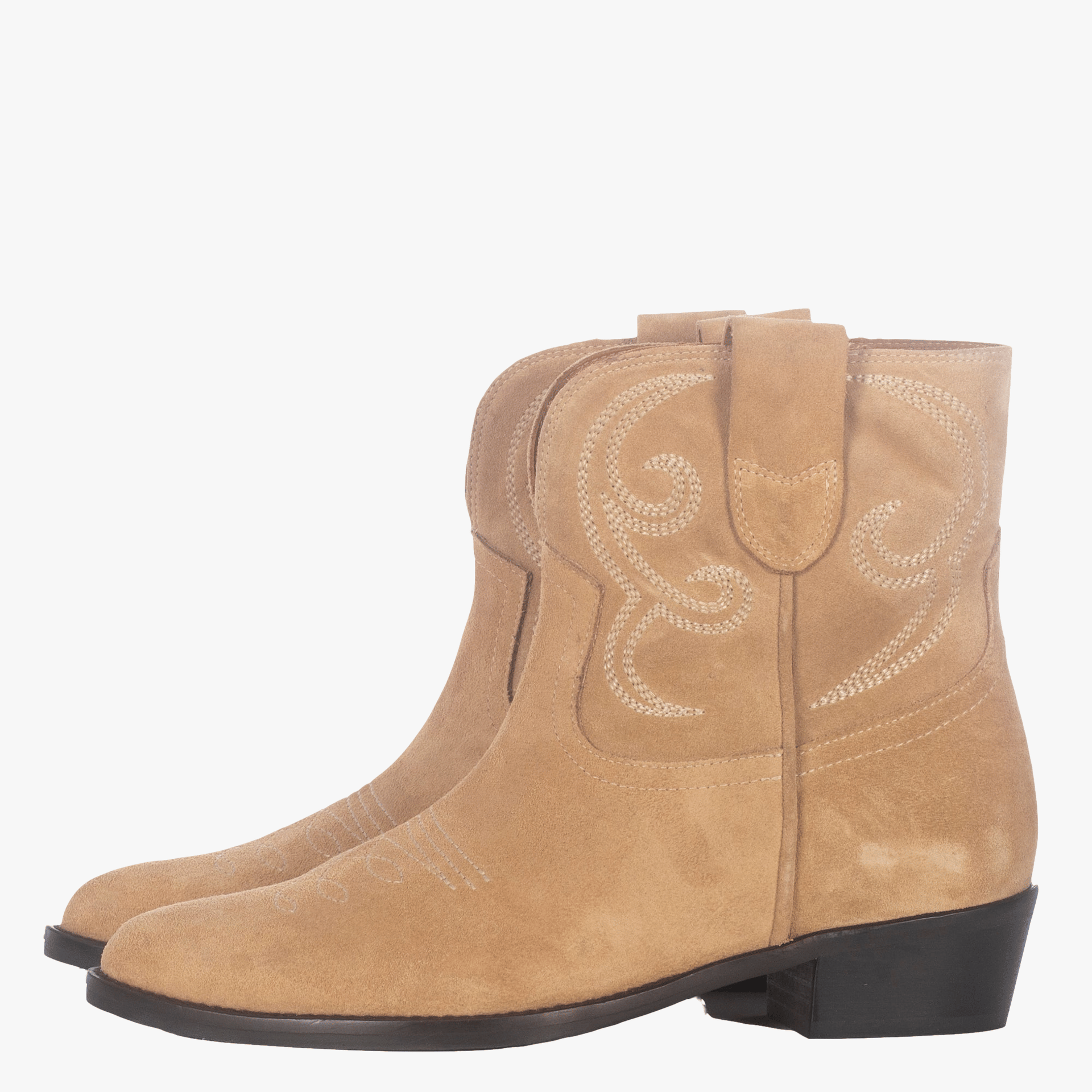 PUJA SAND ANKLE BOOTS in Brown made by Toral