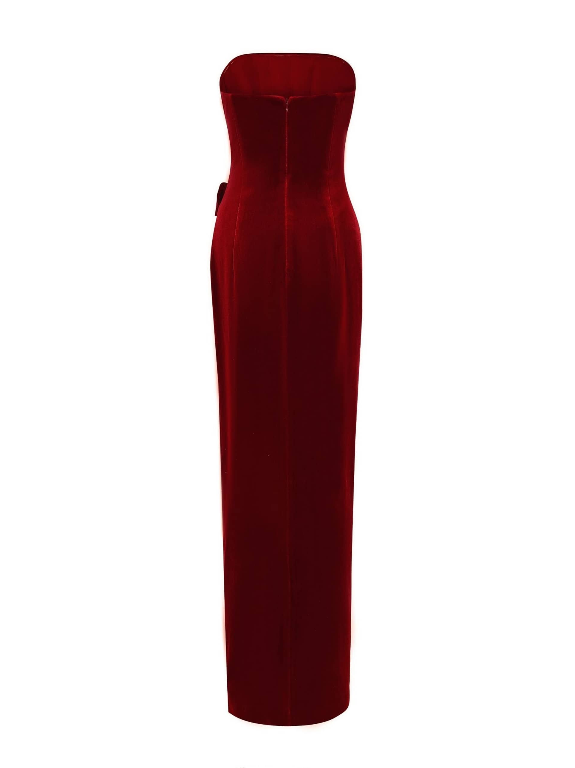 Emma Velvet Dress (Red) made by Nana Jacqueline