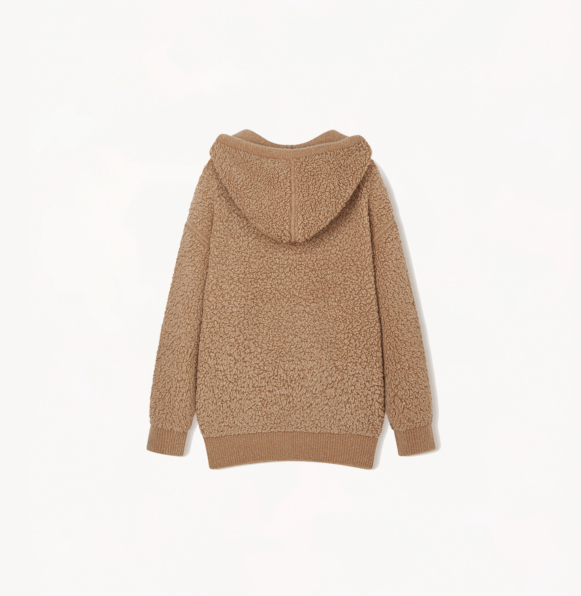 HOODED TEDDY BOUCLÉ CASUAL SWEATSHIRT made by CRUSH Collection