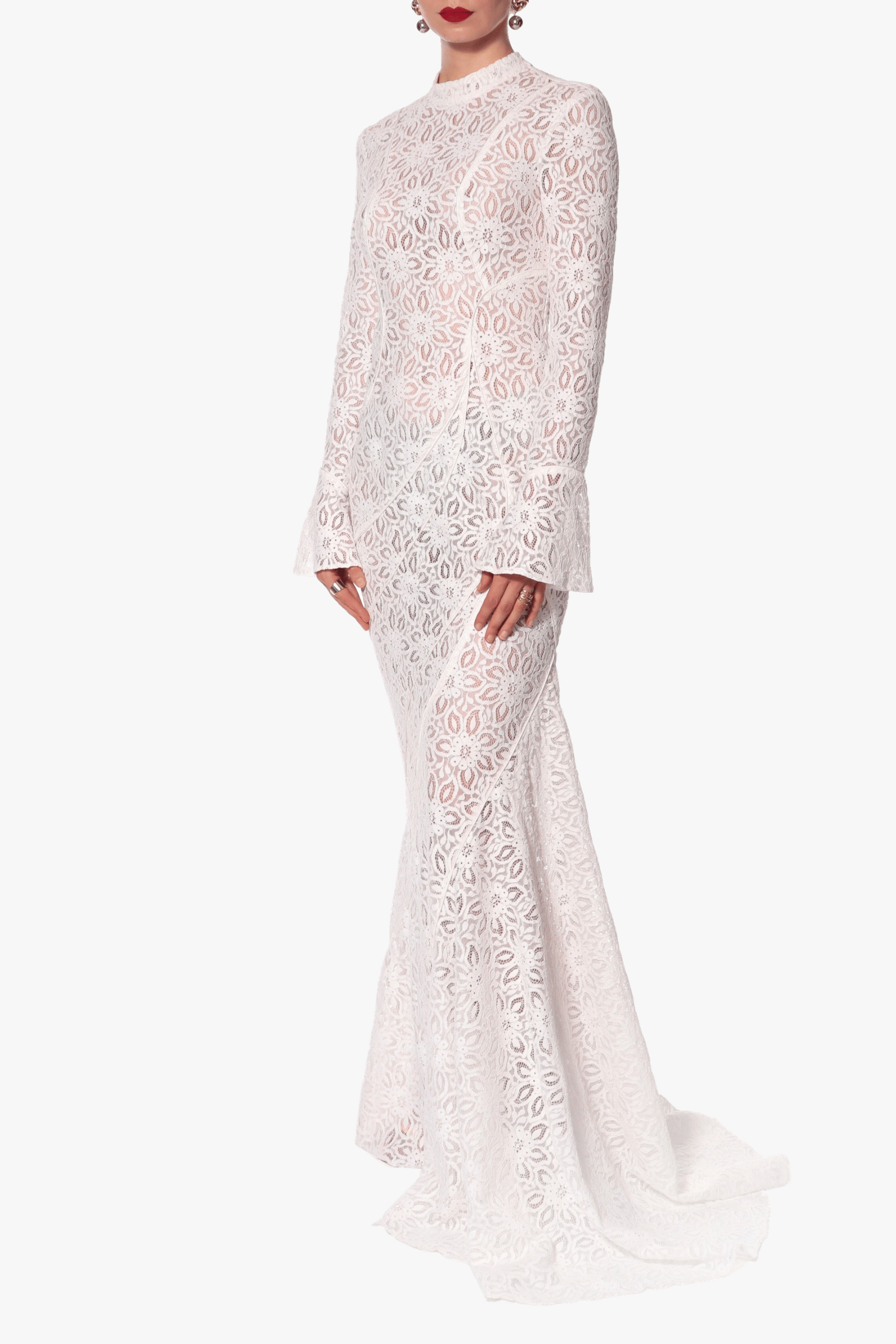 Dress Cameron Off White made by HALEWSKI