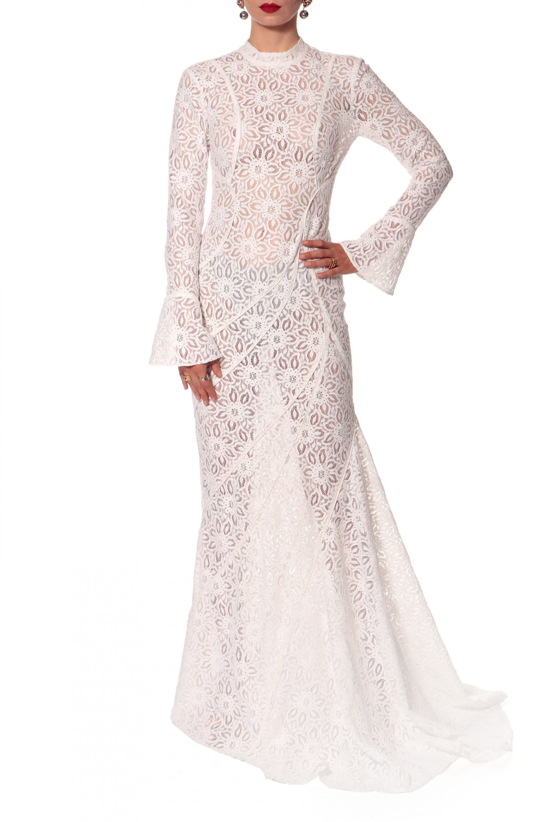 Dress Cameron Off White made by HALEWSKI