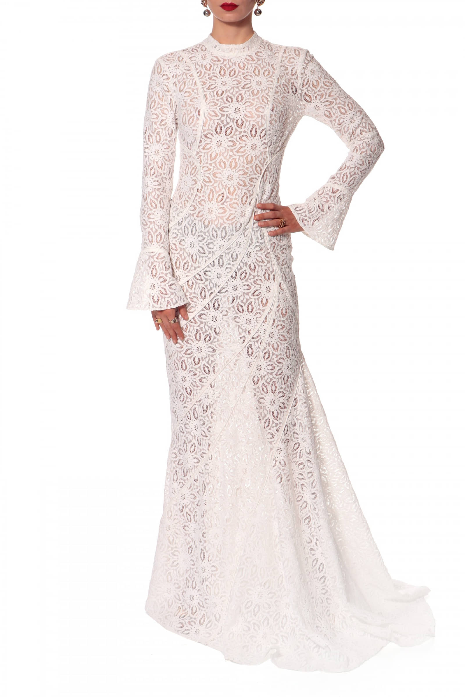 Dress Cameron Off White made by HALEWSKI